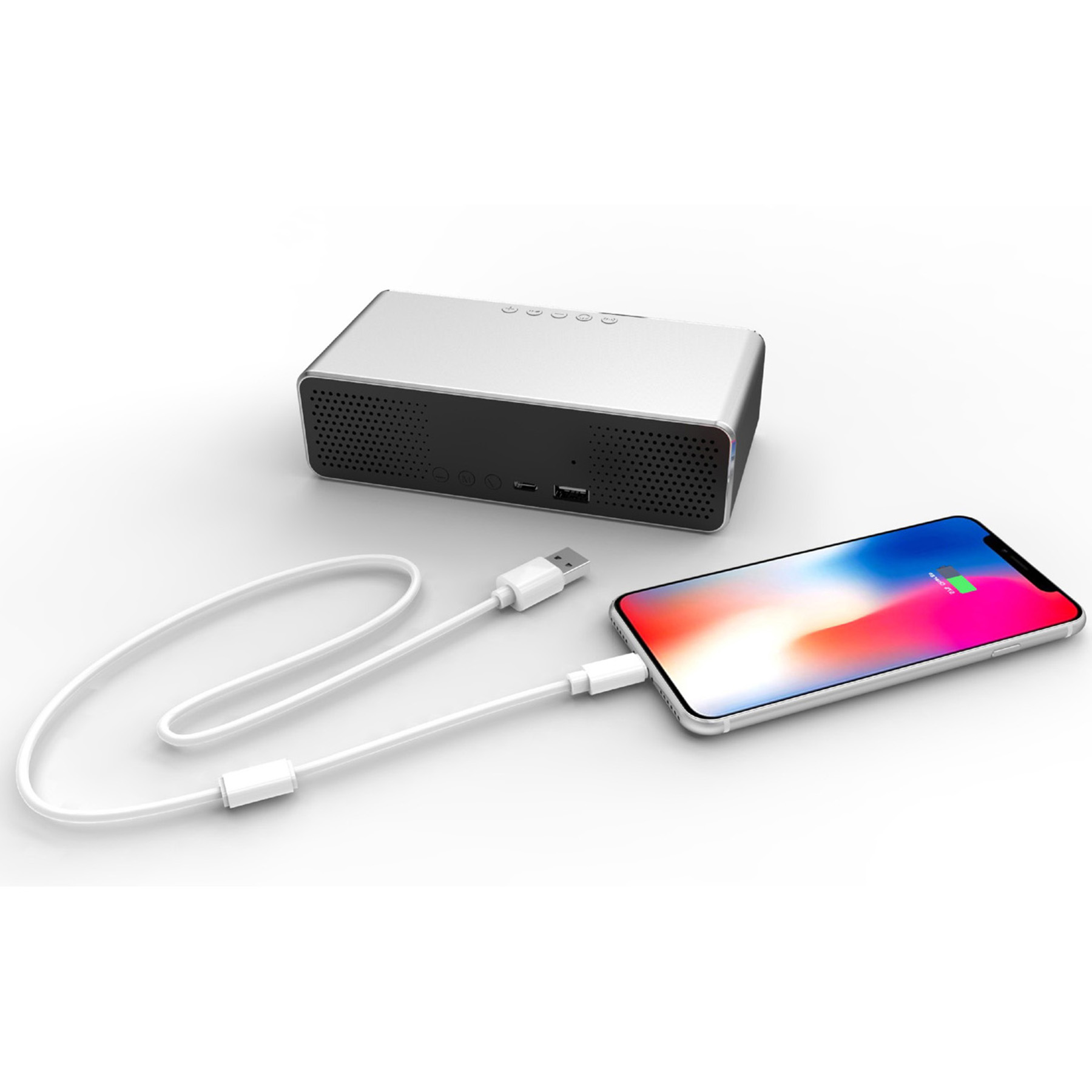 Wireless Charging Clock With Bluetooth Speaker 3