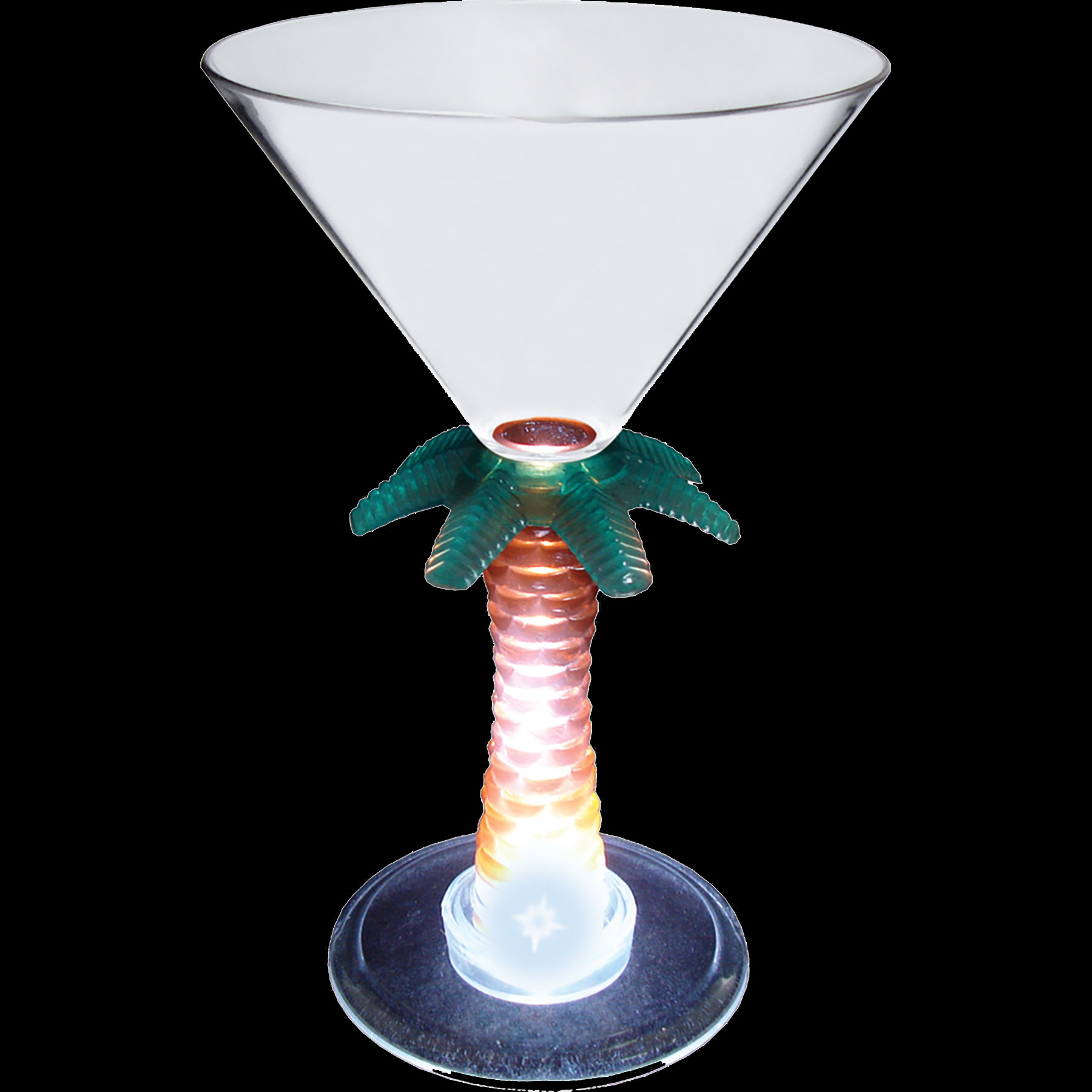 7oz Light Up Novelty Stem Plastic Martini Glass 3