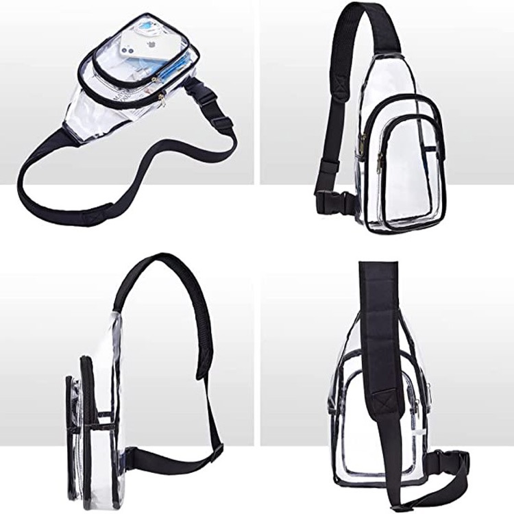 Mini Clear Sling Bag PVC Crossbody Shoulder Backpack 6