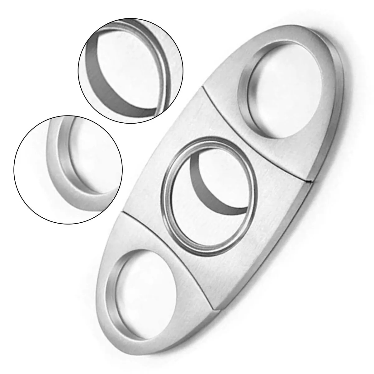 Stainless Steel Double Blade Cigar Cutter 4