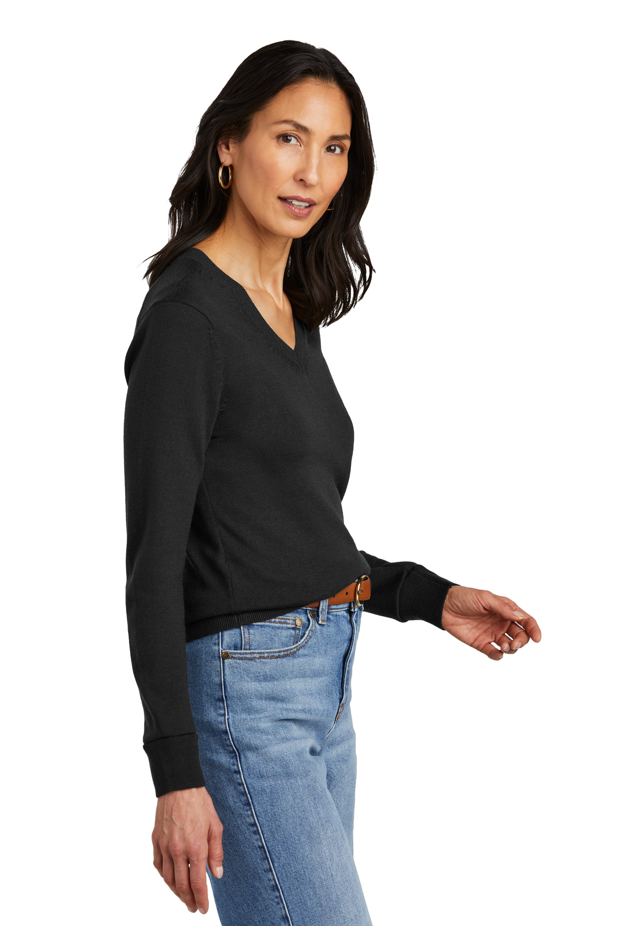 Women's Washable Merino V-Neck Sweater
