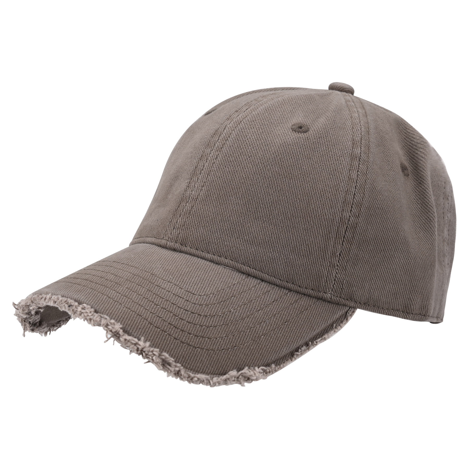 Cotton 6-Panel Unstructured Middle Profile Cap With Metal Back Closure 9