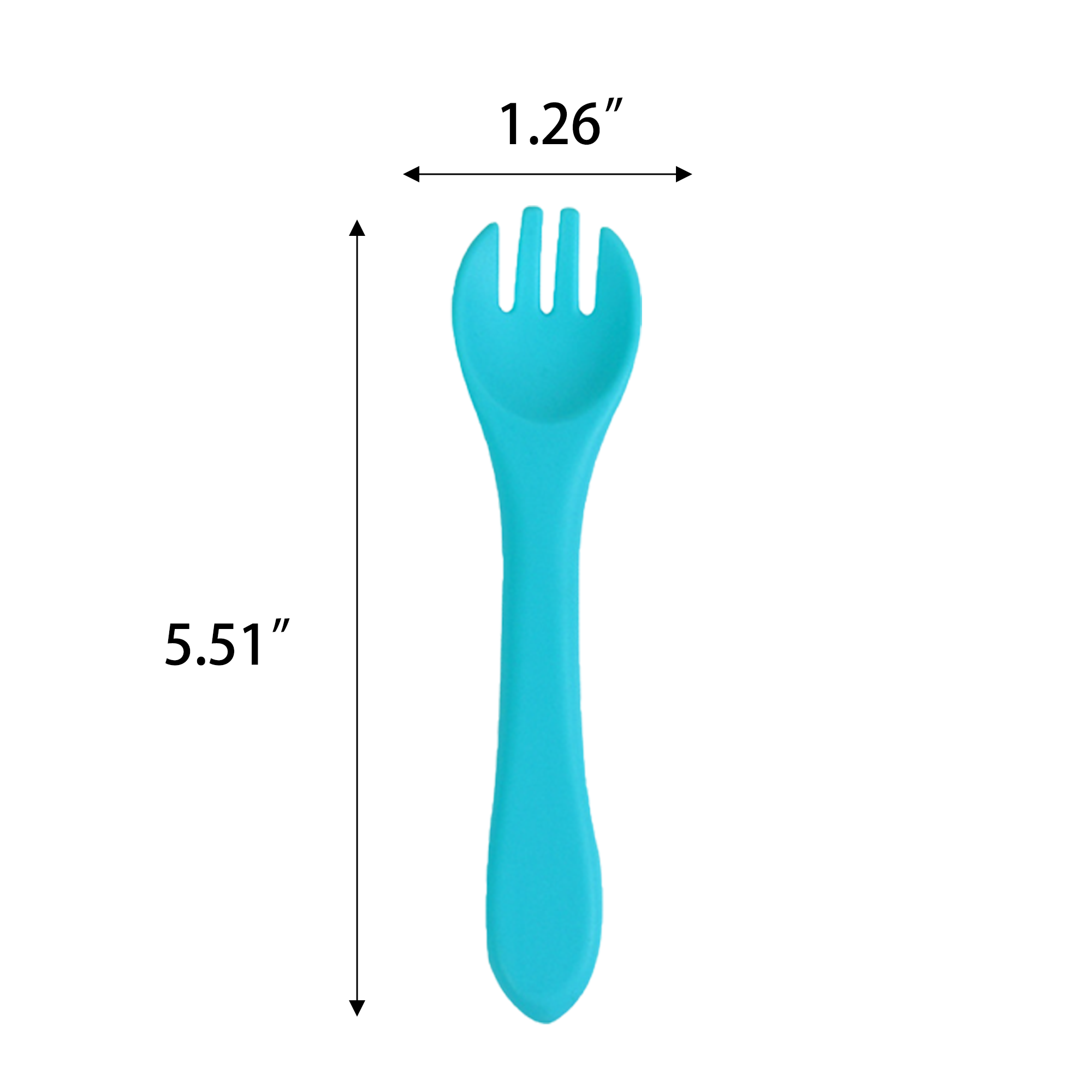Silicone Infant Feeding Fork MOQ 50 3