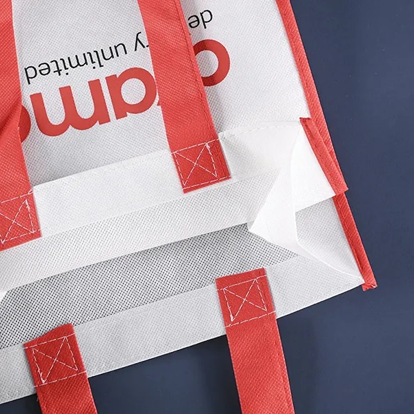 Rpet Non-woven Bag with color trim -14x17x4 2