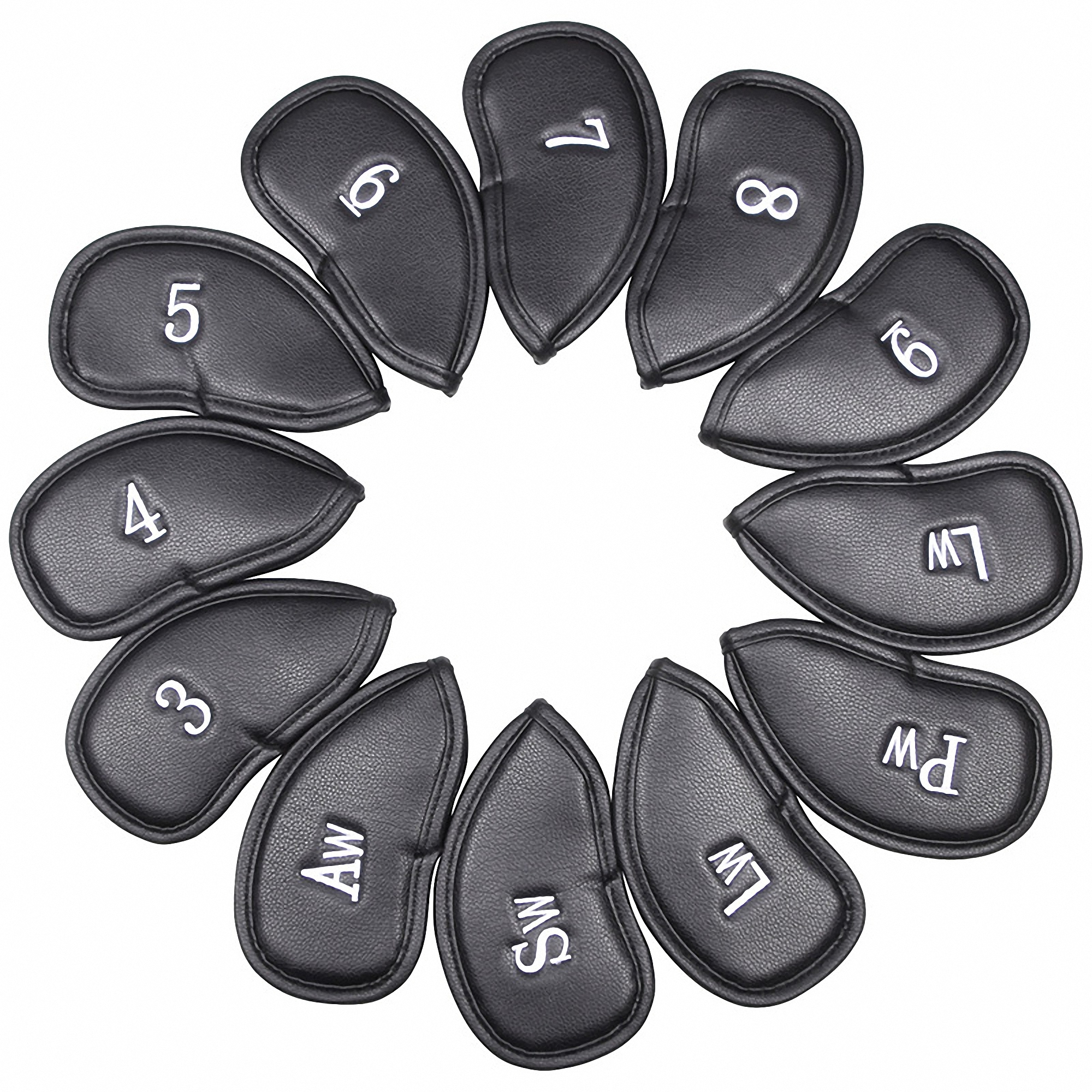 Premium PU Leather Golf Club Head Cover 2