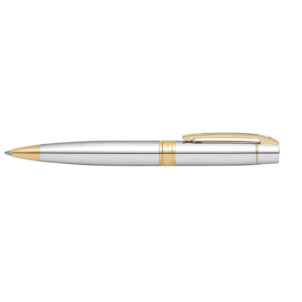 SHEAFFER® Executive Gift Set Bright Chrome S300 9342 Ballpoint Pen with Medium Hard Notebook