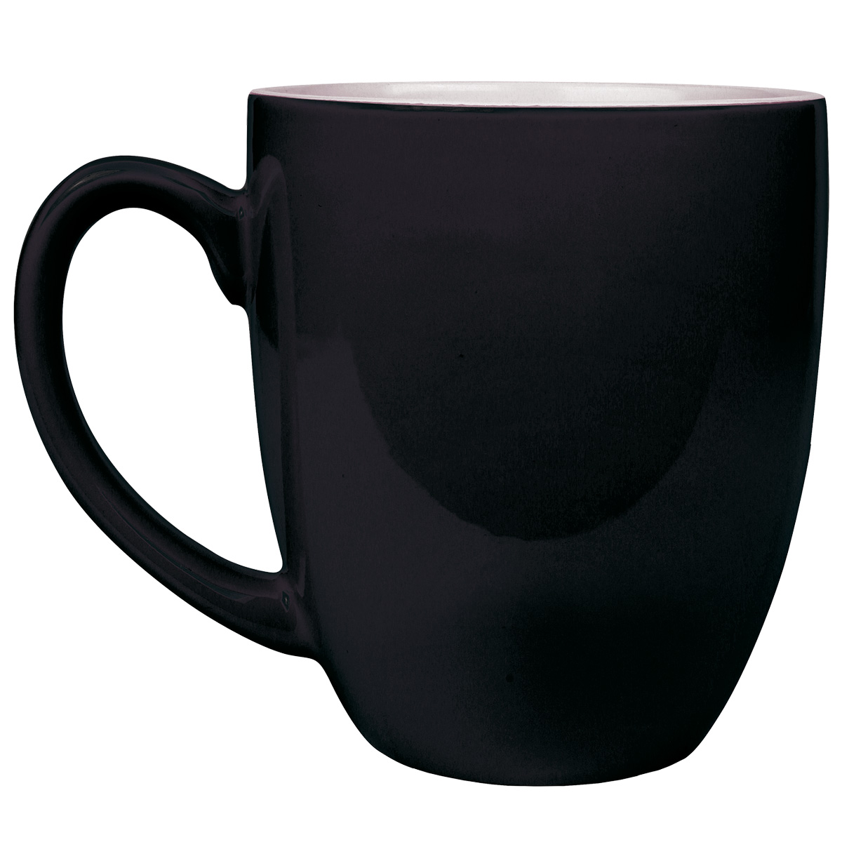 16 Oz. Black Ceramic Bistro LazerMug 3