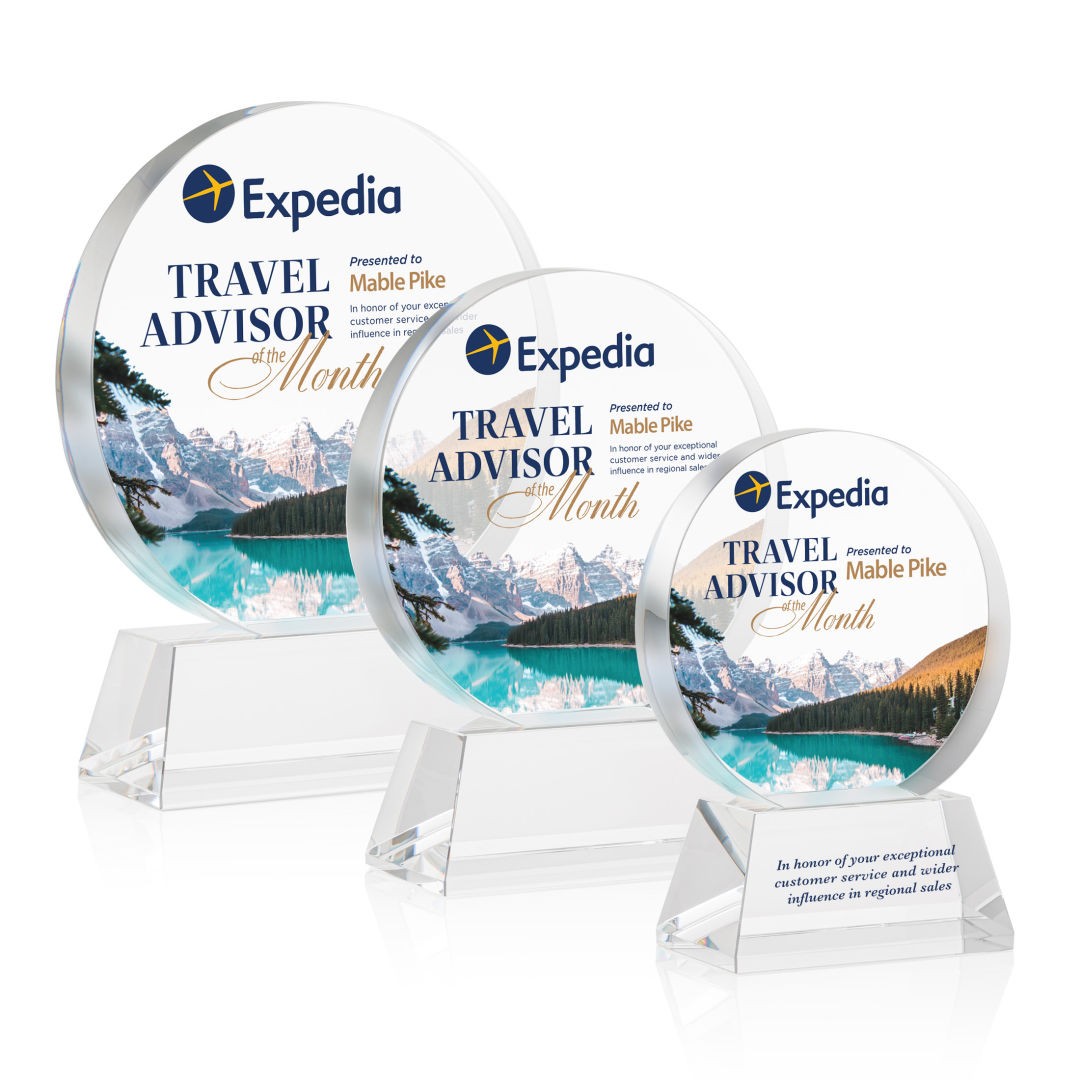 Glenwood Vividprint™ Award on Base - Clear