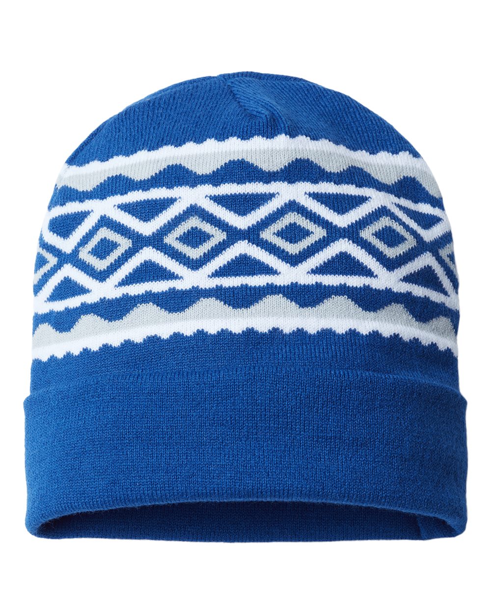 USA- Made Diamond Cuffed Beanie - RKD12 17