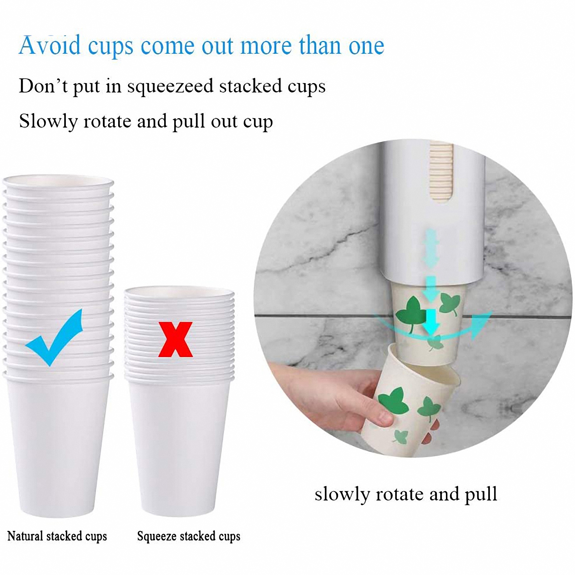 Wall Mounted Plastic Disposable Cup Dispenser 4