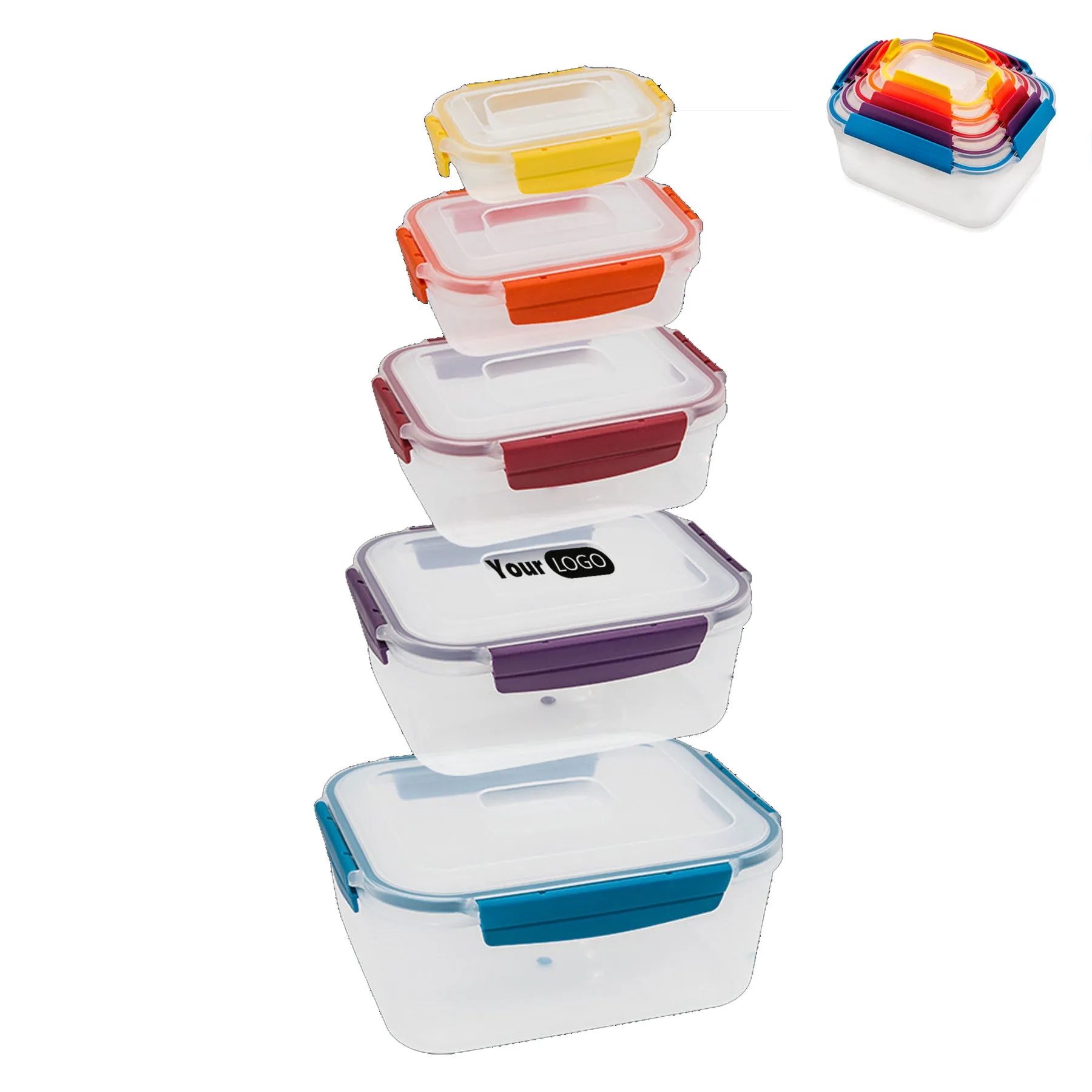Five Piece Set Of Food Storage Box 6