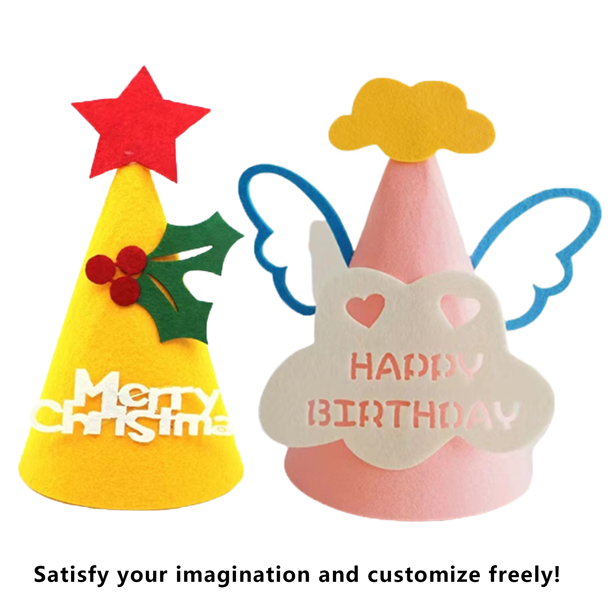 Personalized Felt Santa Hat 2