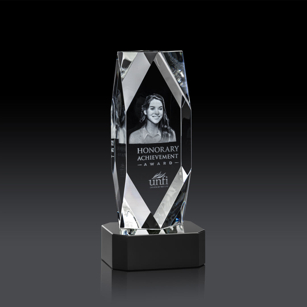 Delta 3D Award on Base - Black 4