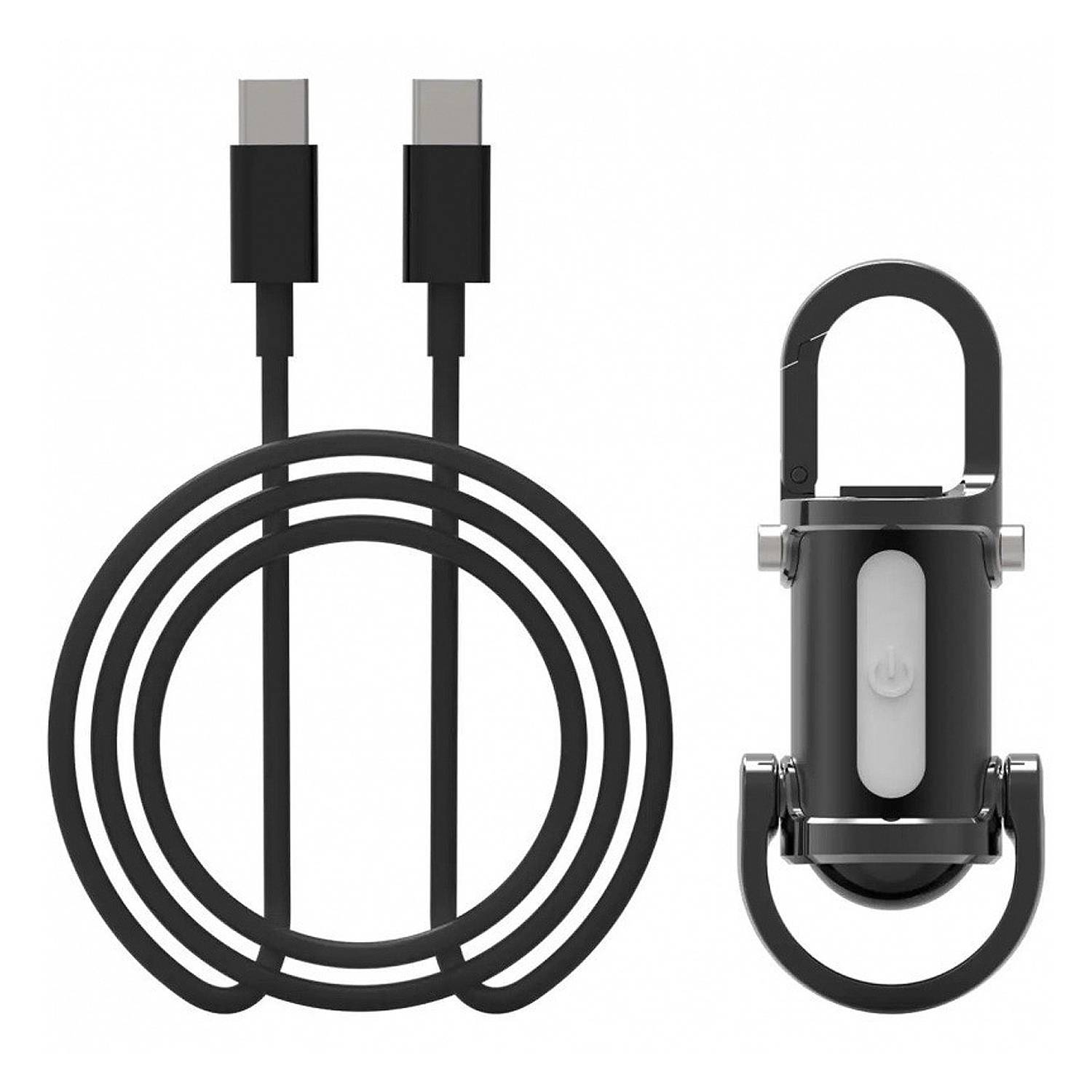 Mini Rechargeable Flashlight Keychain w/ Hook 2