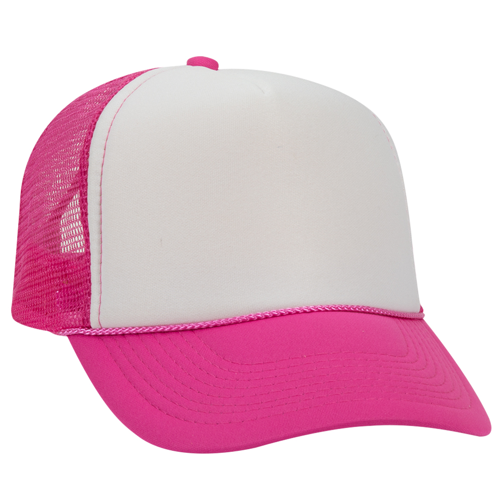 OTTO CAP® 5 Panel Mid Profile Mesh Back Trucker Hat 55