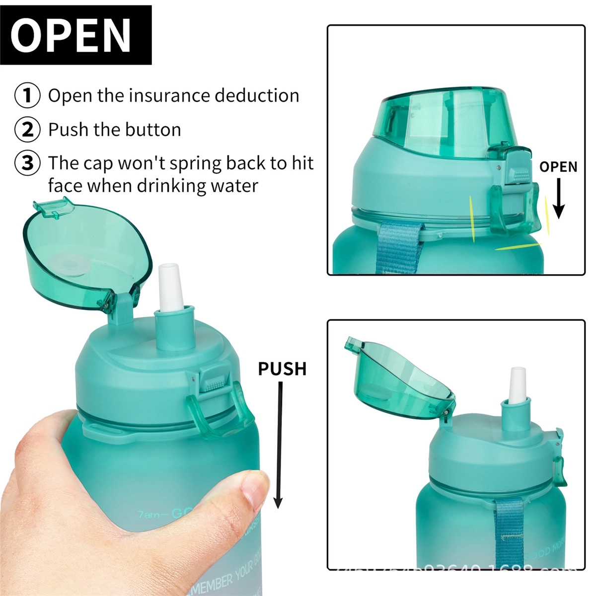 Multiple Water Bottle with Time Marker 4
