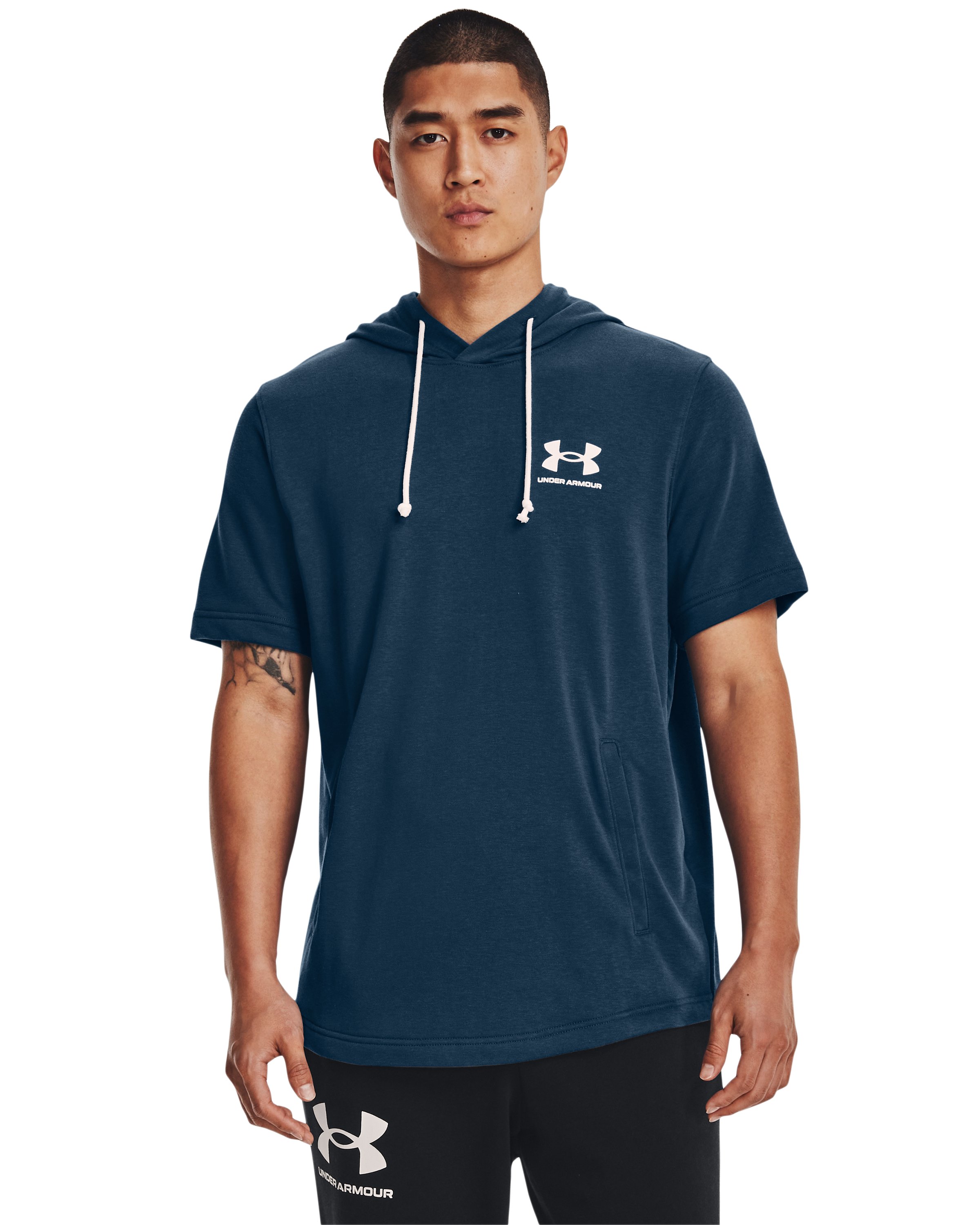 UA Rival Terry Men's Short Sleeve Hoodie 16