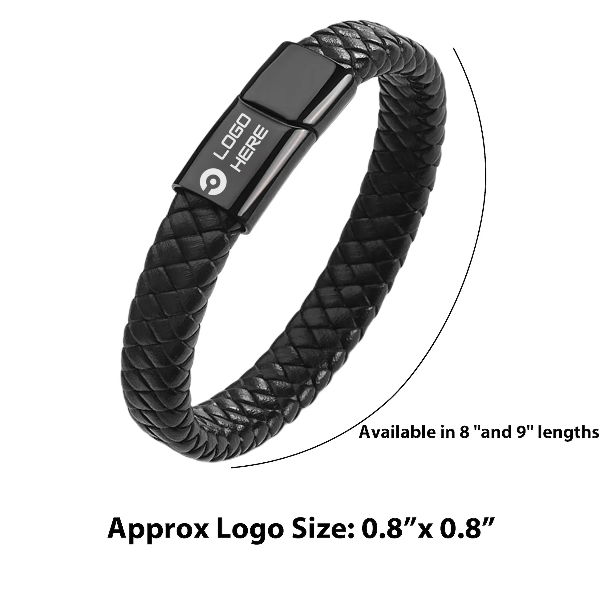 Leather Braided Cords Bracelet Charger 5