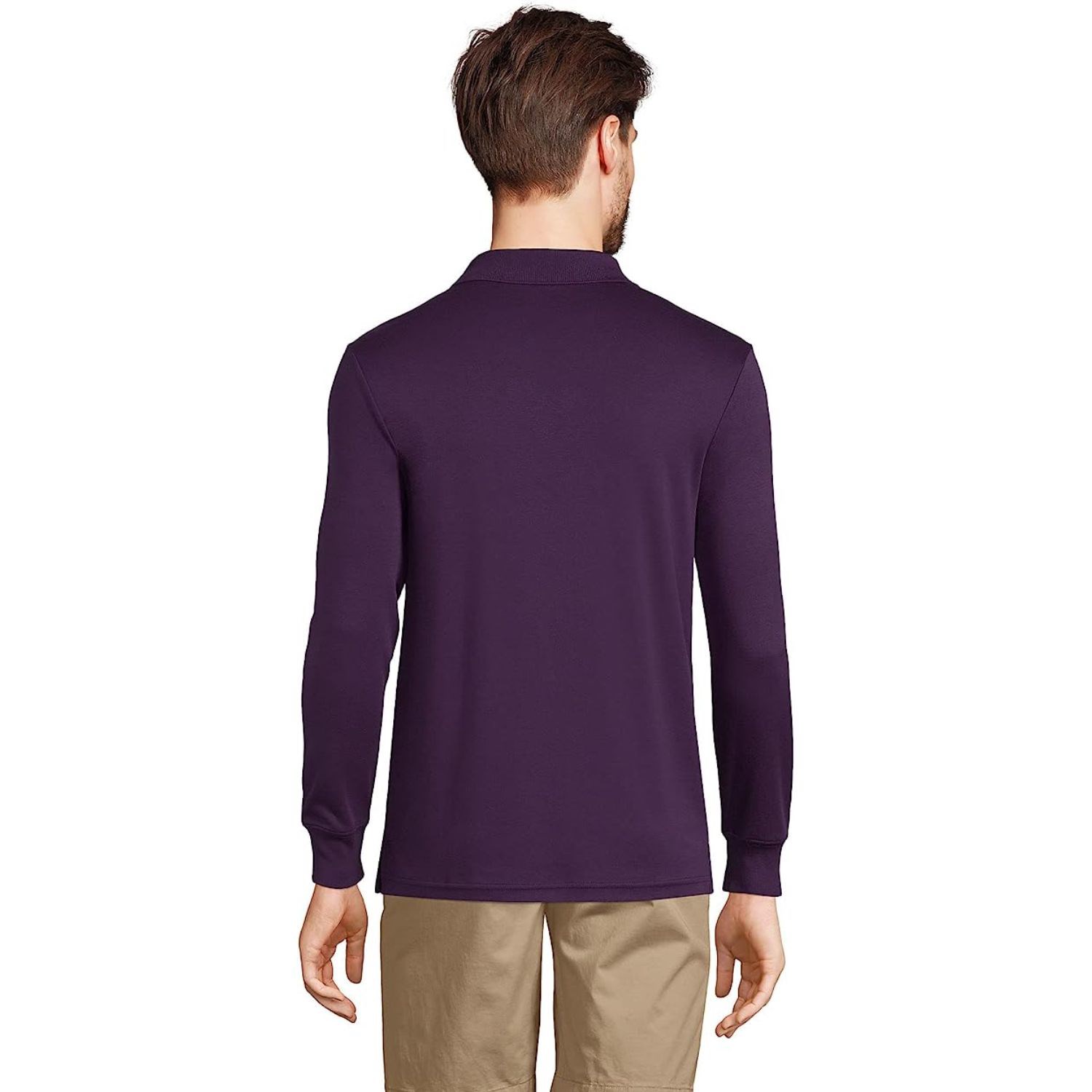 REPREVE® - Men's rPET Polyester Long Sleeve Polo 3