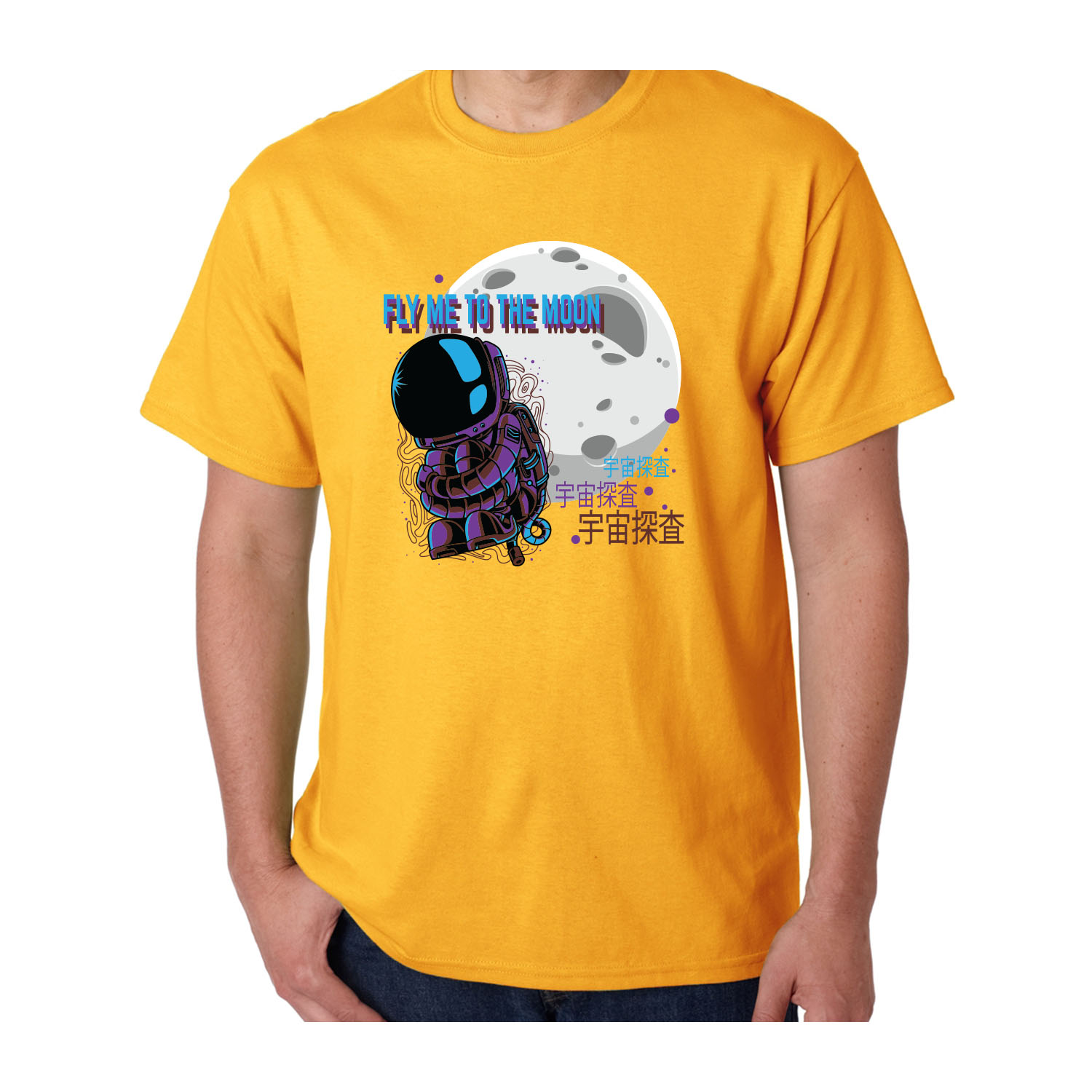 Gildan™ 5.3 oz Cotton Pre-Shrunk T-Shirt (Full Color Imprint) 3