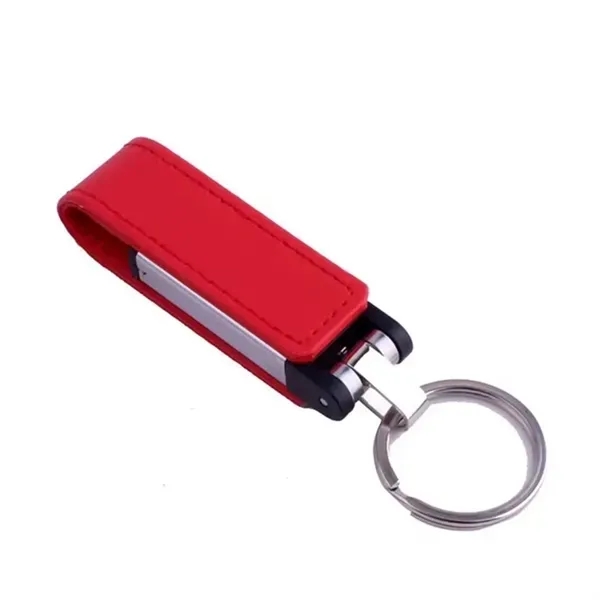 32GB Leather USB Keychain - High-Speed 3.0 Flash Drive 17