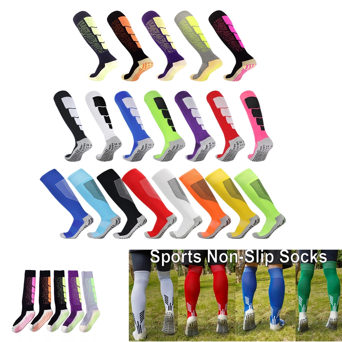 Compression Athletic Crew Grip Football Sock 2