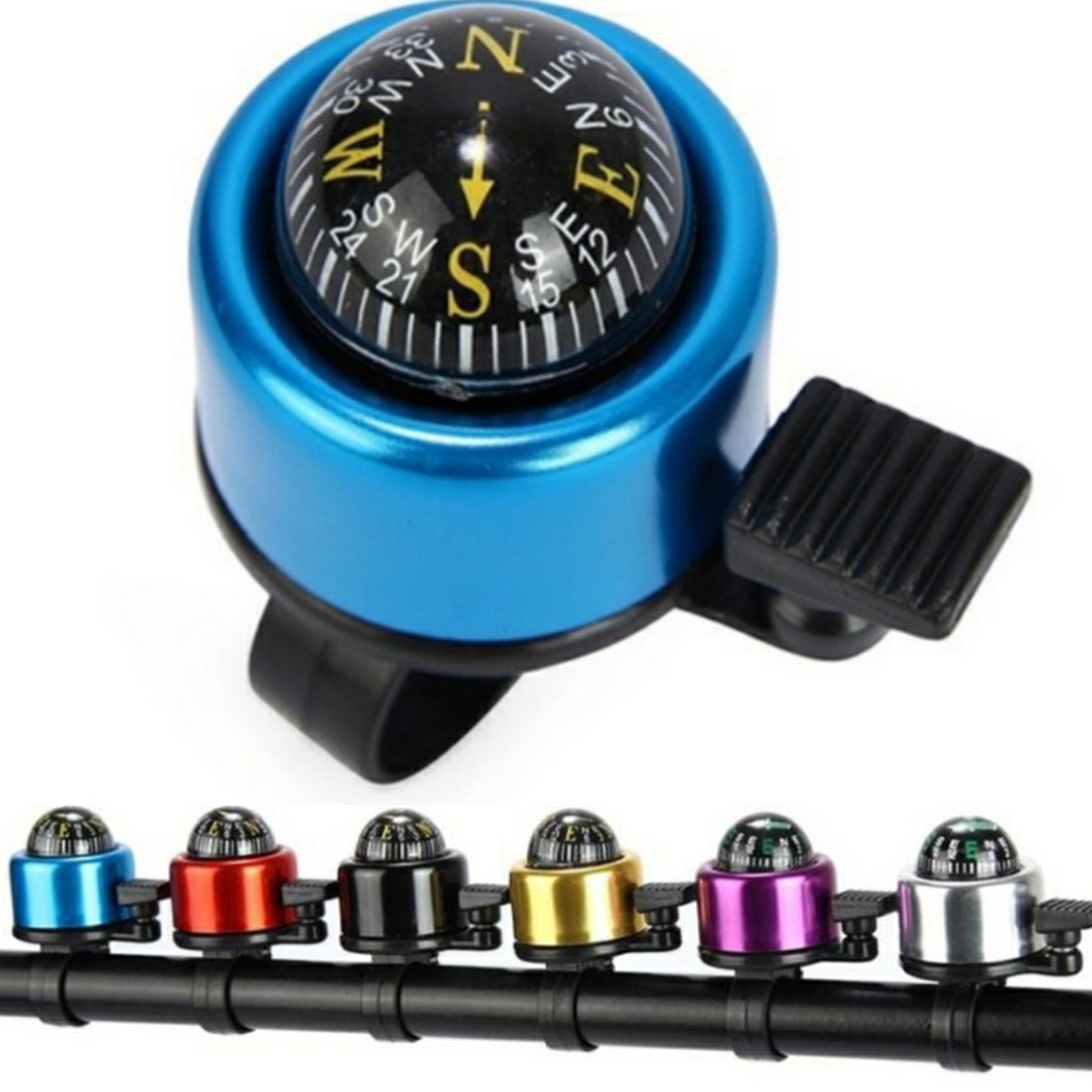Bicycle Bike Handlebar Bell with Compass 2