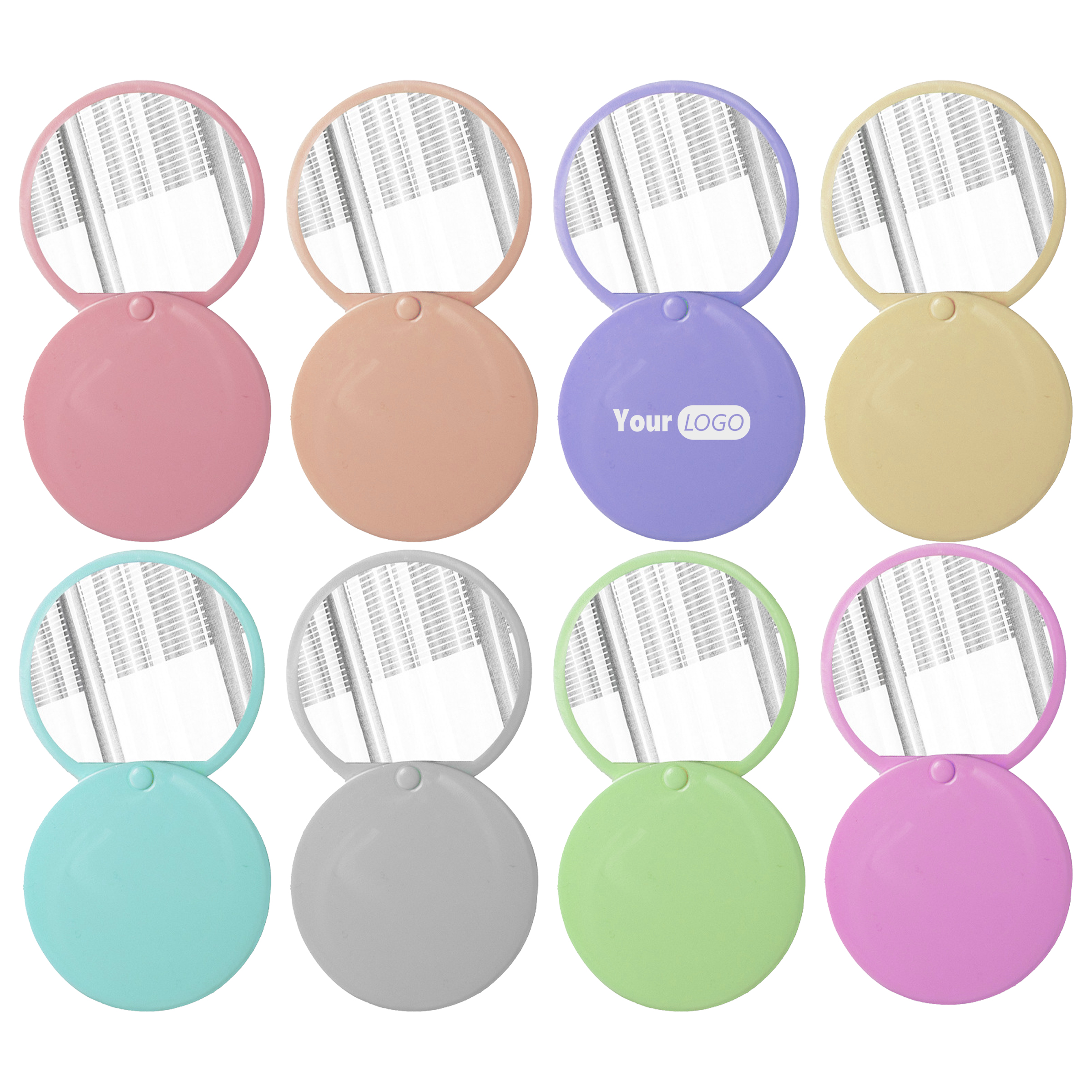 Plastic Stylish Petal Compact Mirror 1