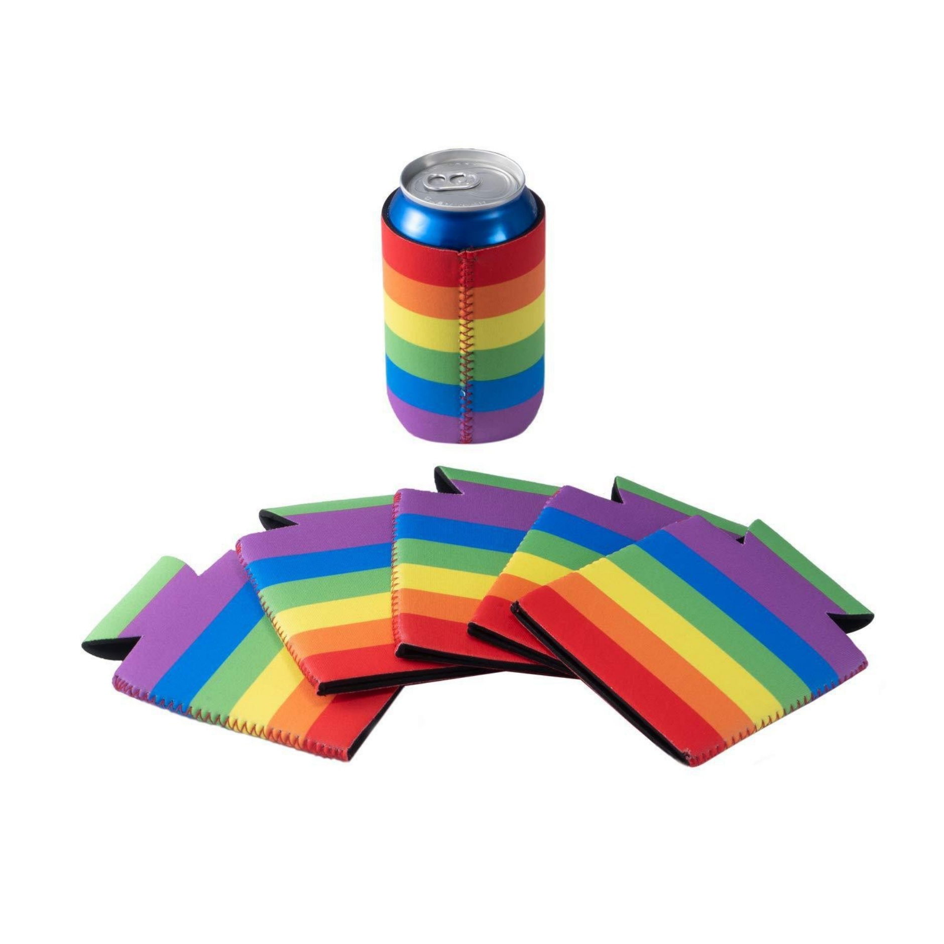 Neoprene Rainbow Can Cooler 3
