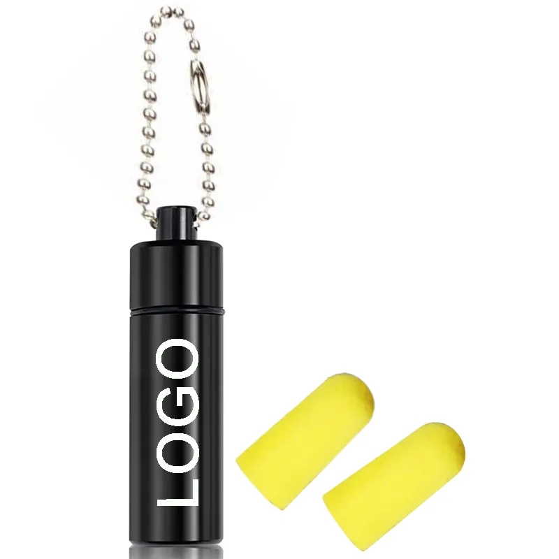 Yellow Ear Plugs with Aluminum Carry Case 5