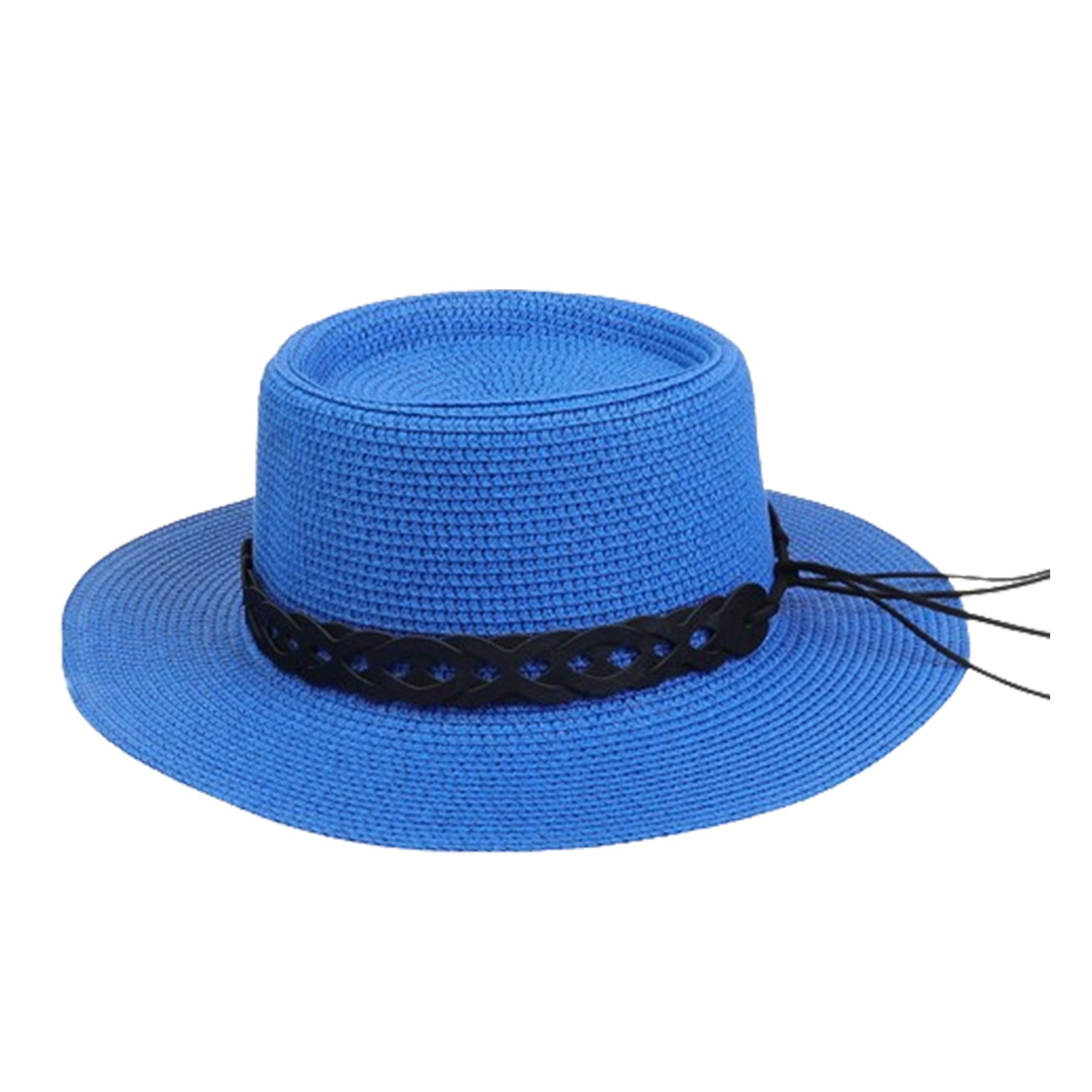 Summer Flat Sun Protective Straw Hat For Women 8