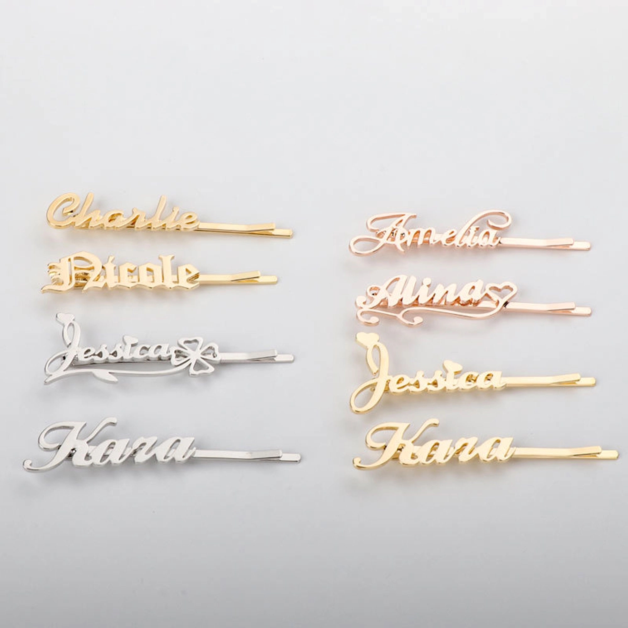 Custom Letter Hair Clip 5