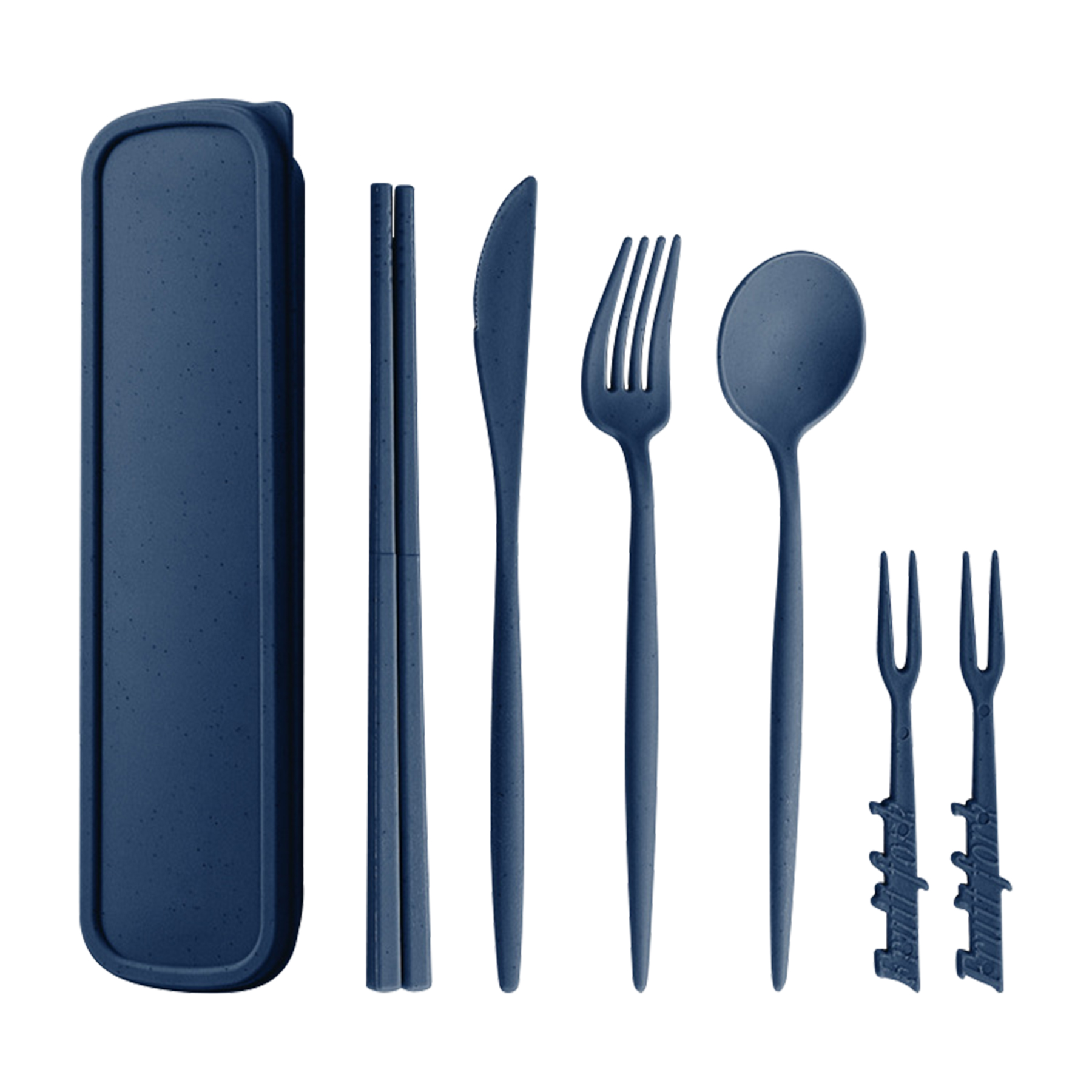 Portable Wheat Straw Cutlery Set 8