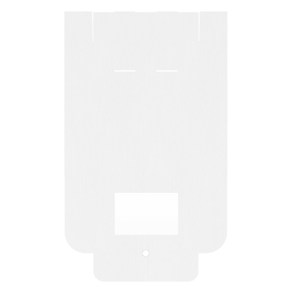 14" x 10" x 4" Flat Custom White Corrugate Gift Box 3
