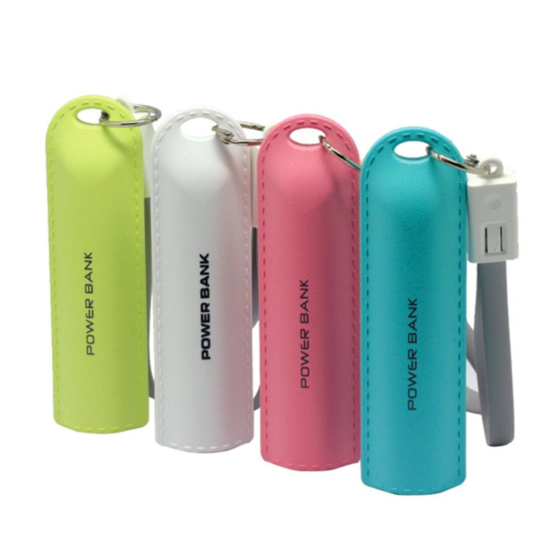 Portable Mini Charger Mobile Power Bank Keychain 2600mah 3