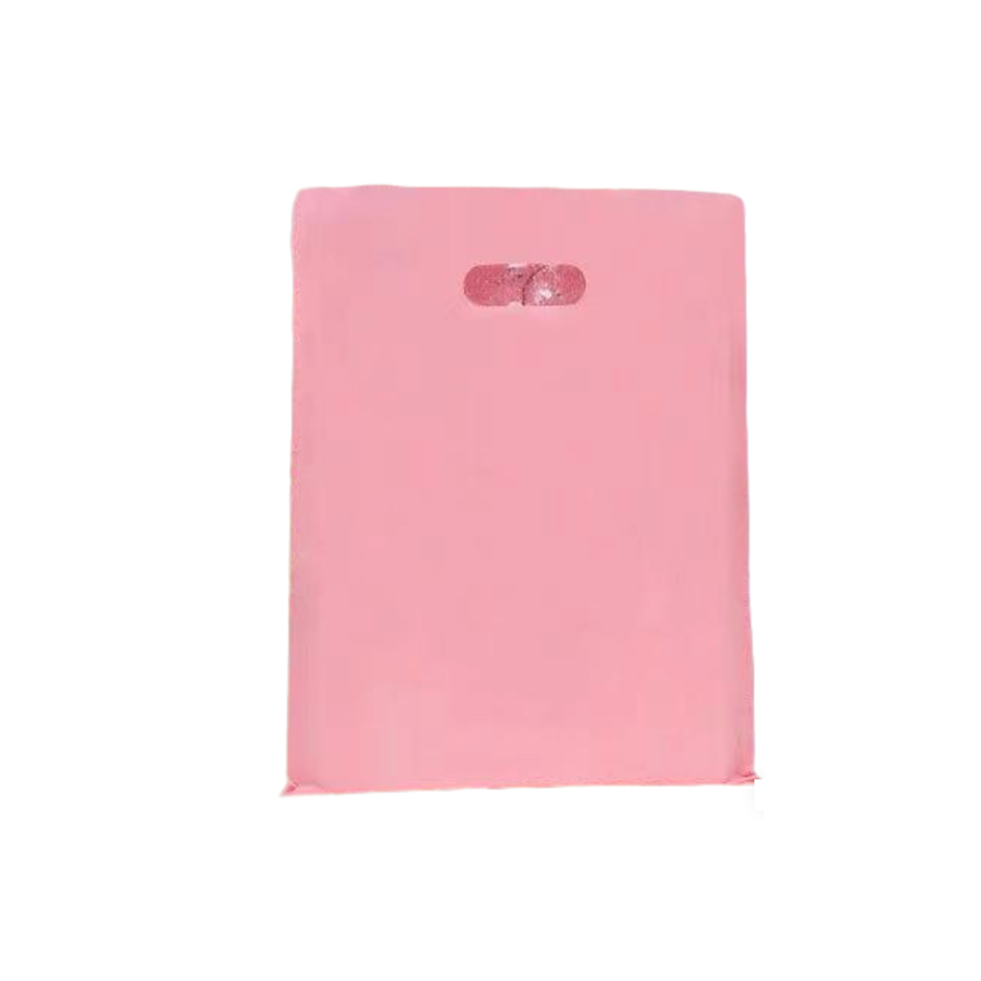 Plastic Die Cut Handle Bag 10" x 14" Durable PE Carry 3