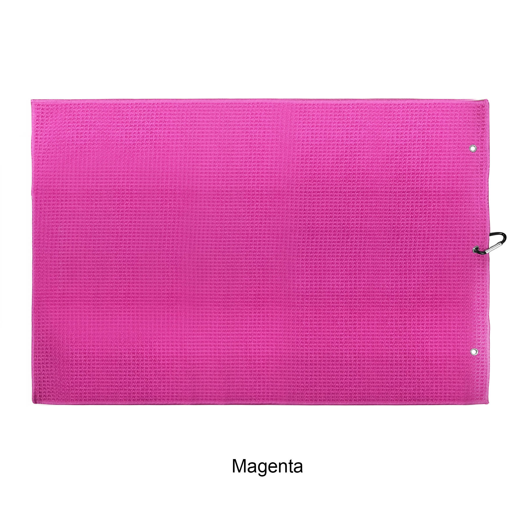 Microfiber Waffle Two-fold Golf Towel w/ Carabiners Clip 16" x 24" 10