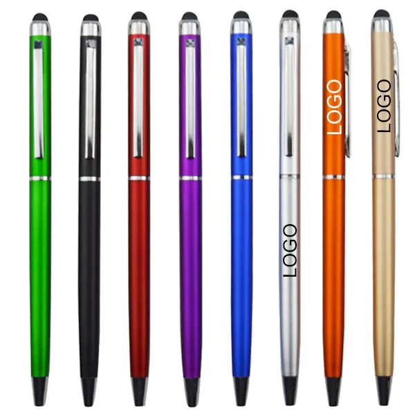 Promotional Plastic Slim Twist Stylus Pen 6