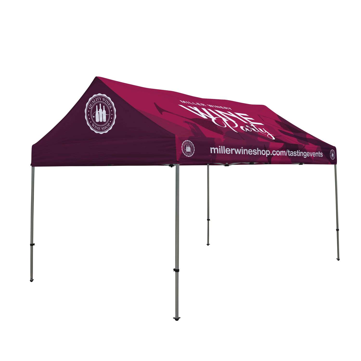 10' x 15' Premium Gable Tent Kit (Dye Sub Full-Color Full-Bleed)