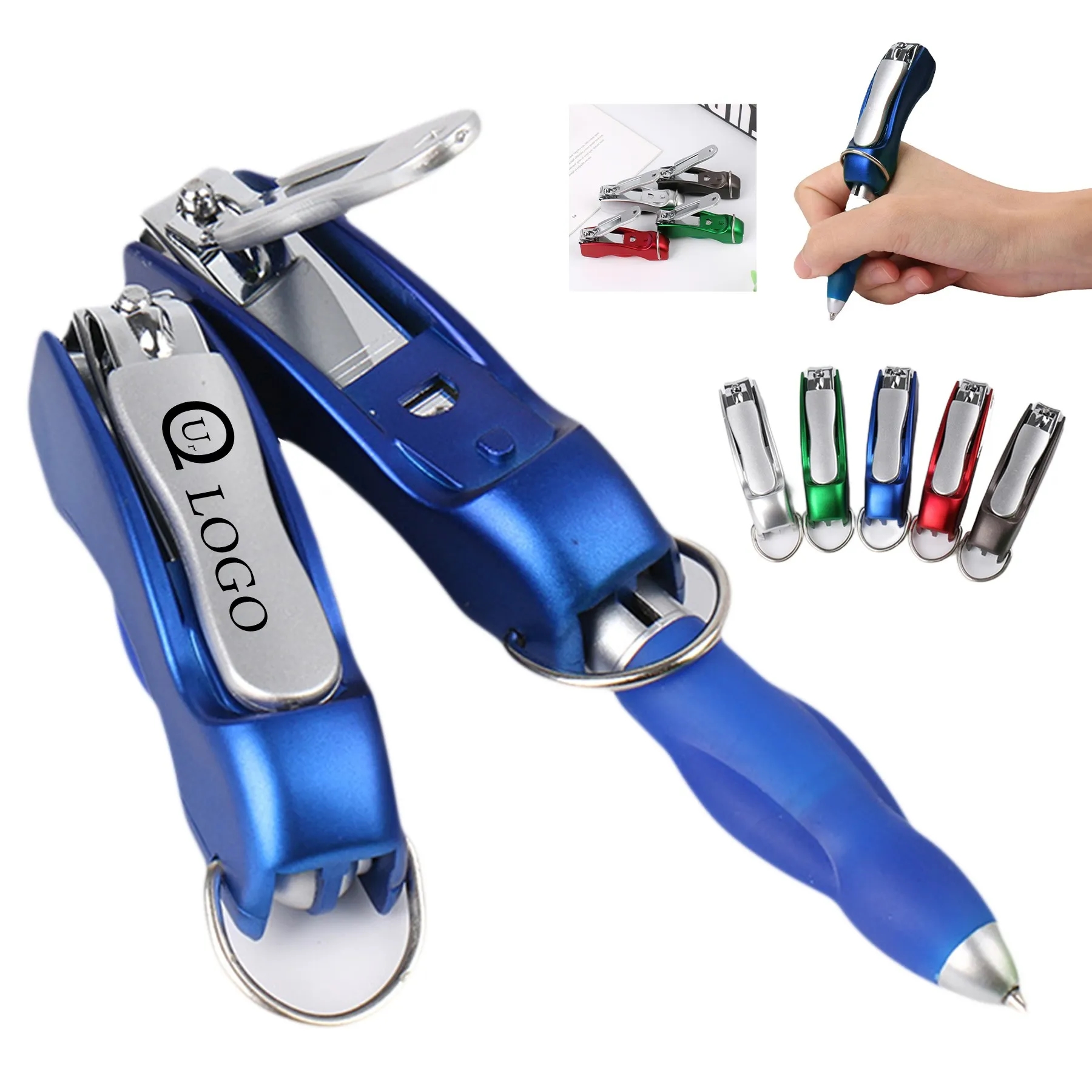 Foldable Nail Clippers Ballpoint Pen 4