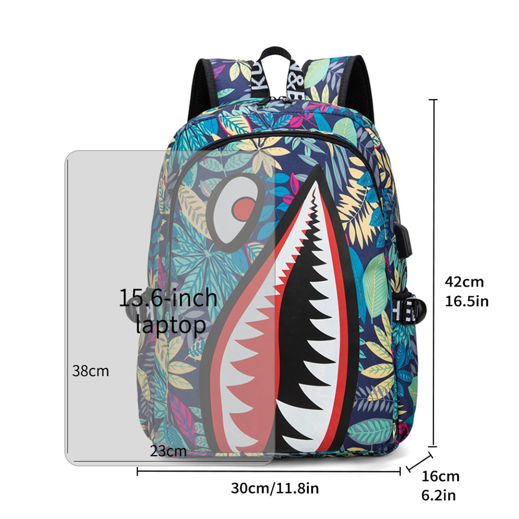 Kids Shark Backpack for School 5