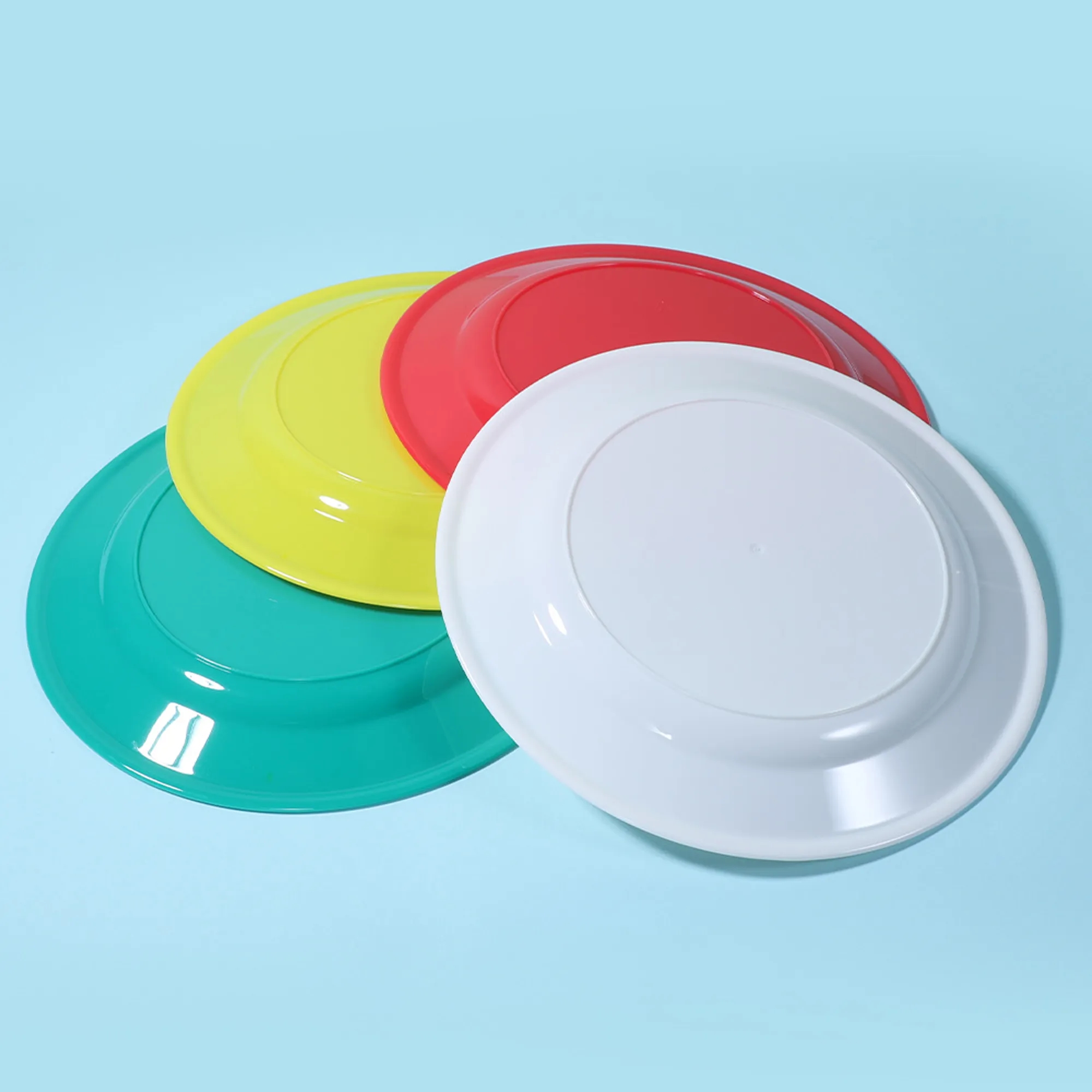 Round Outdoor Plastic Picnic Plate 4