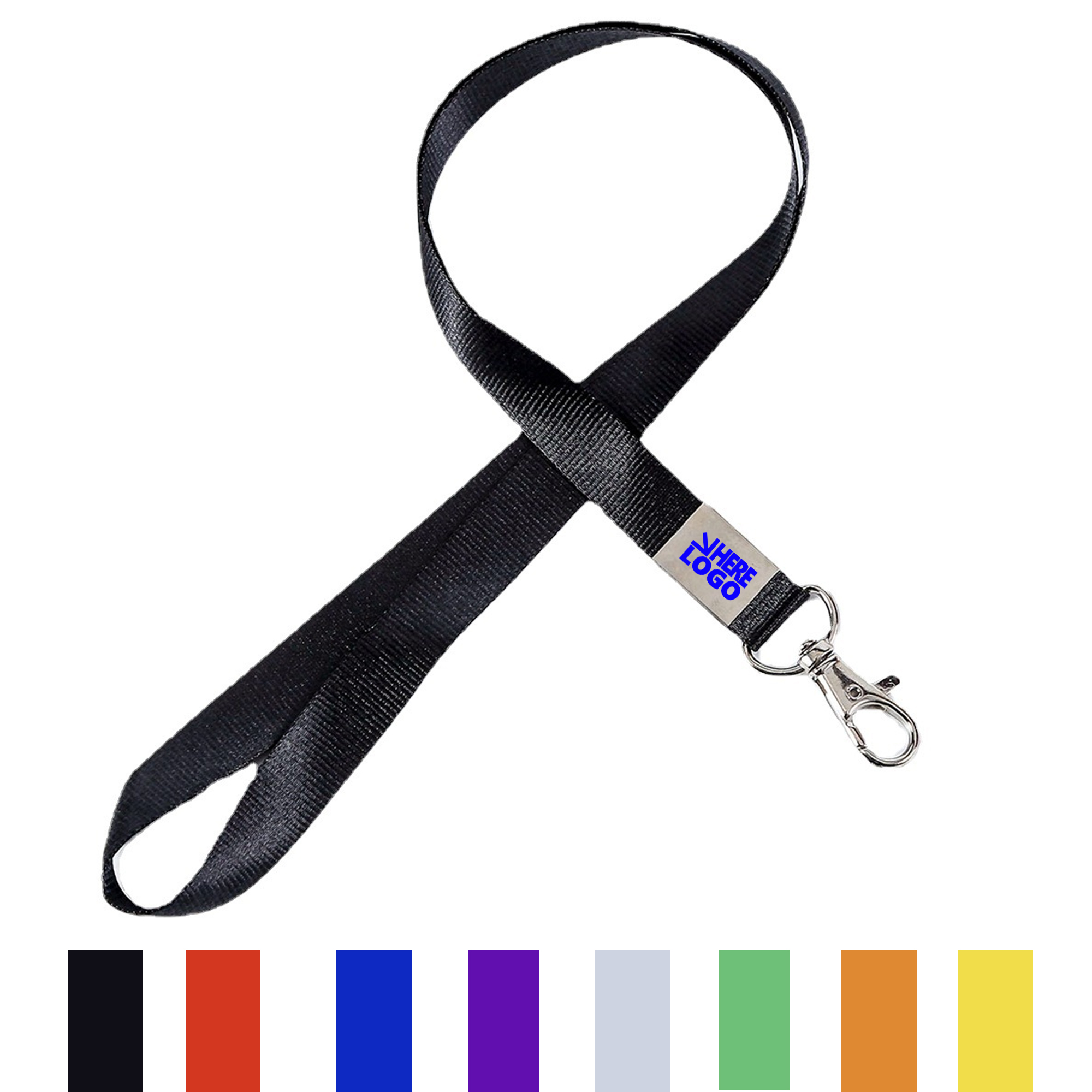Reinforced Name Tag Lanyard with Metal Clamp 2