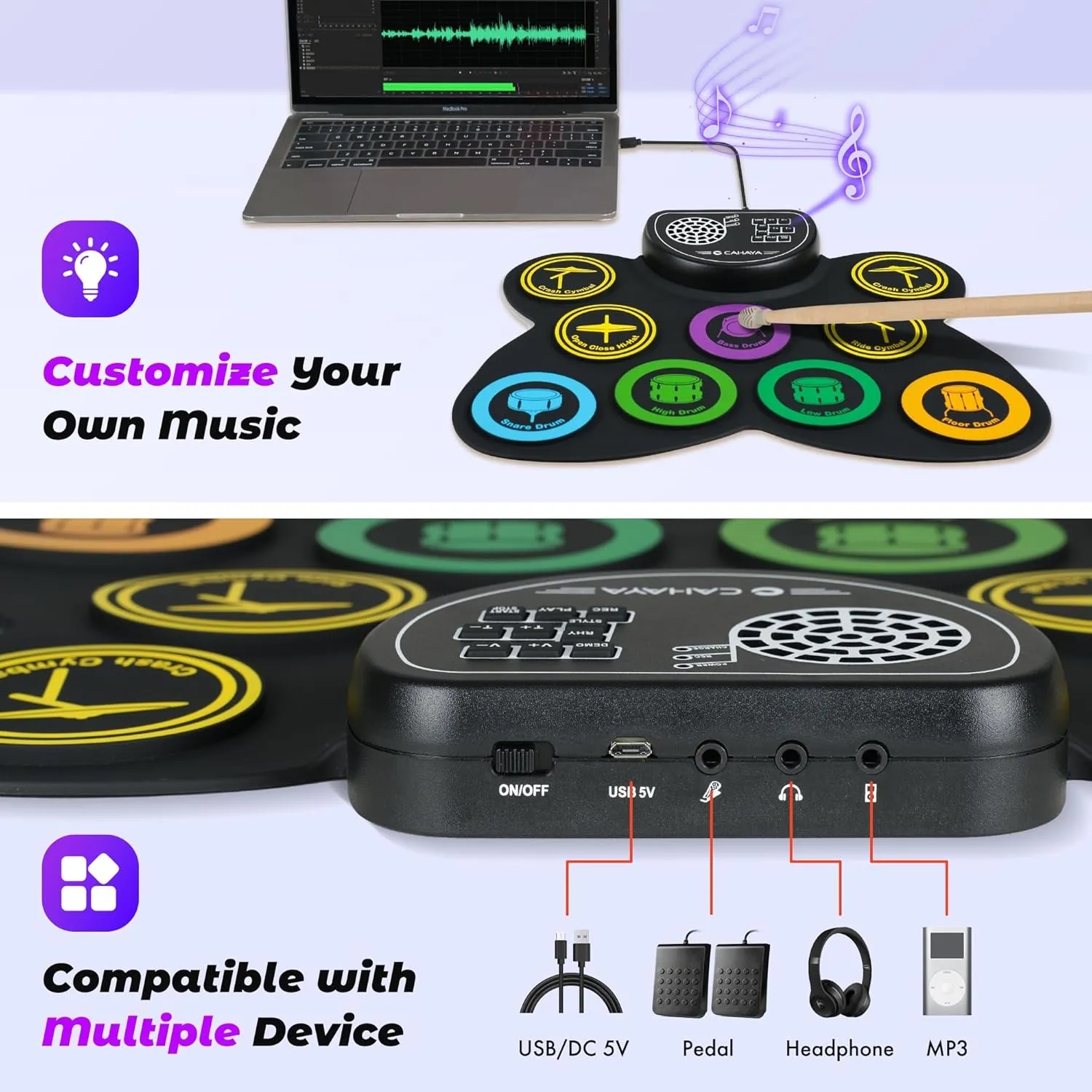 Electronic Drum Pad Set 8