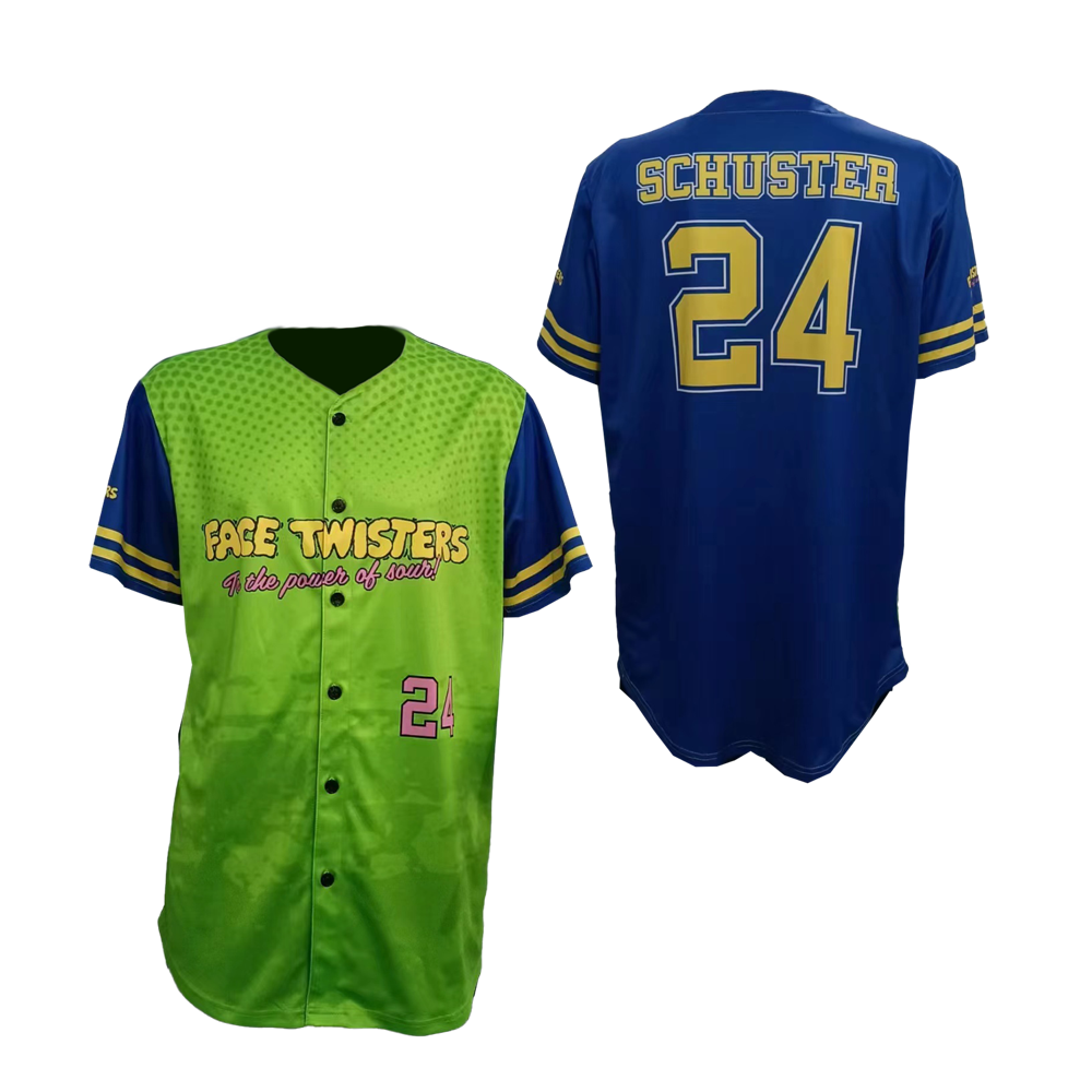 Men's Baseball Full Button Feels Like Cotton Jersey 3