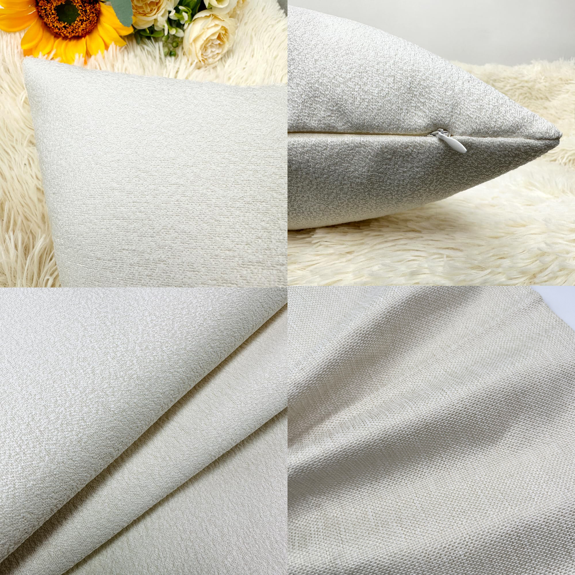 Custom Linen Pillowcase with Hidden Zipper and Double-Sided Printing 3