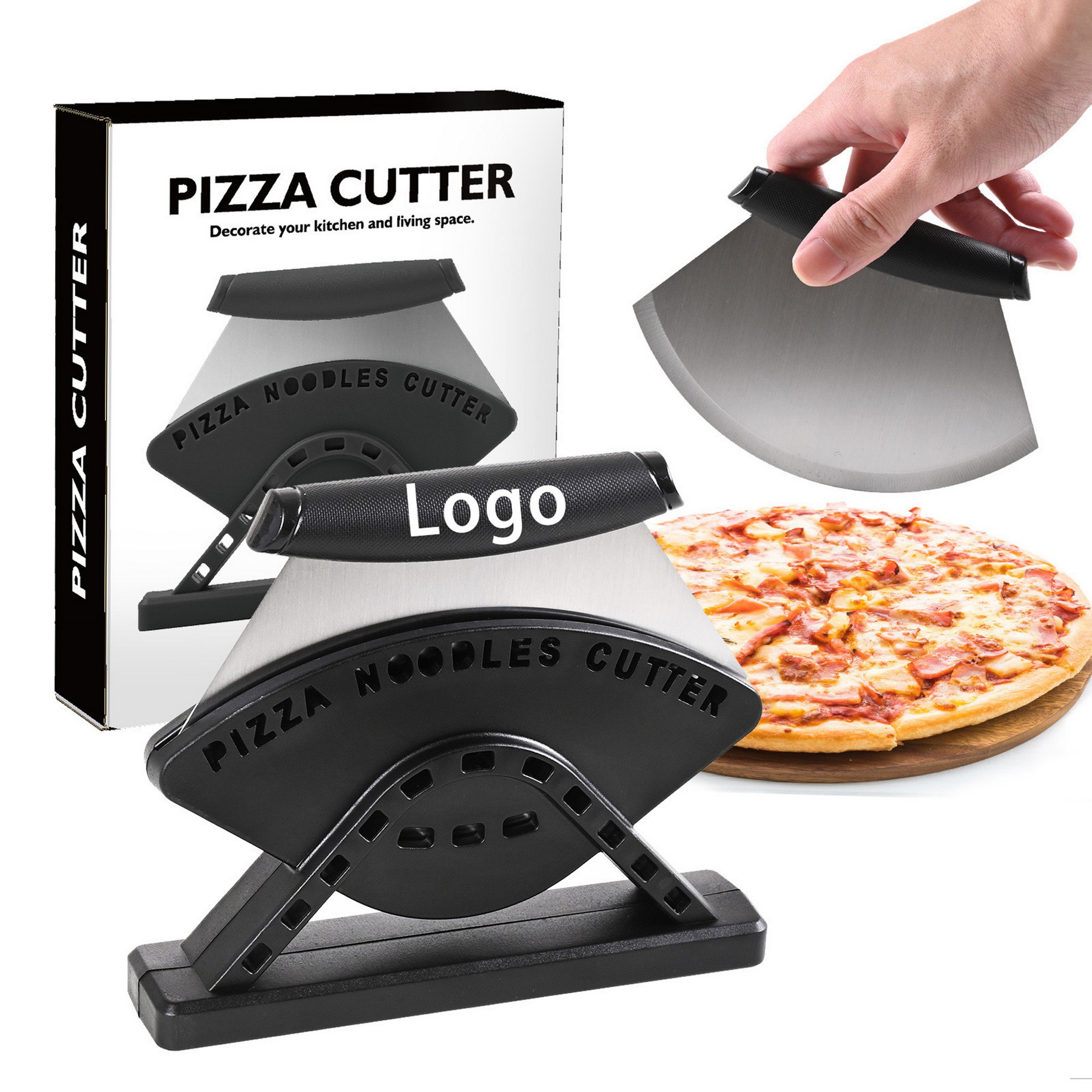 Stainless Steel Standing Pizza Cutter 2