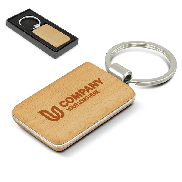 Cosmic Rectangular Wooden Keyring 1