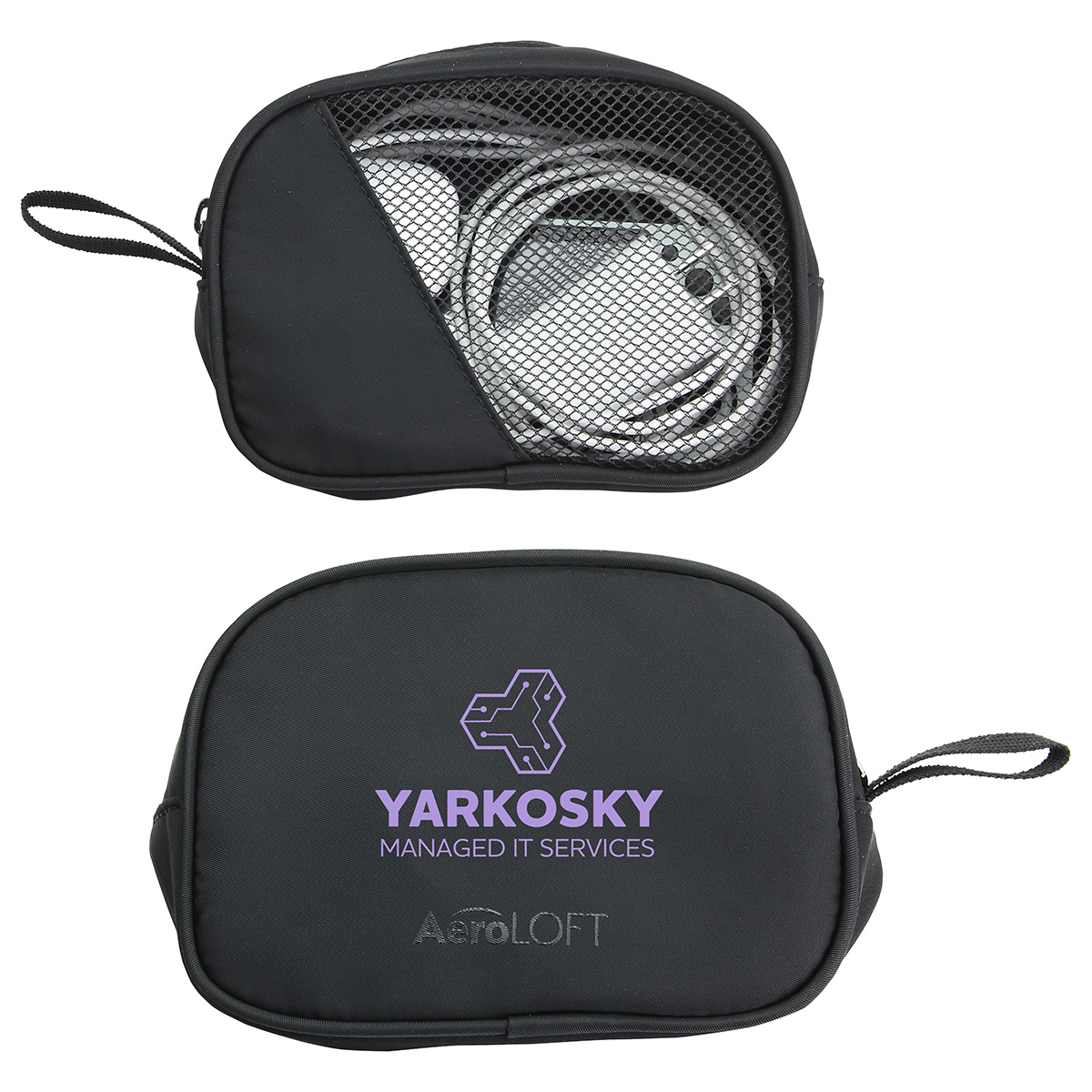 AeroLOFT® Jet Black Tech Organizer Mesh Pouch 11