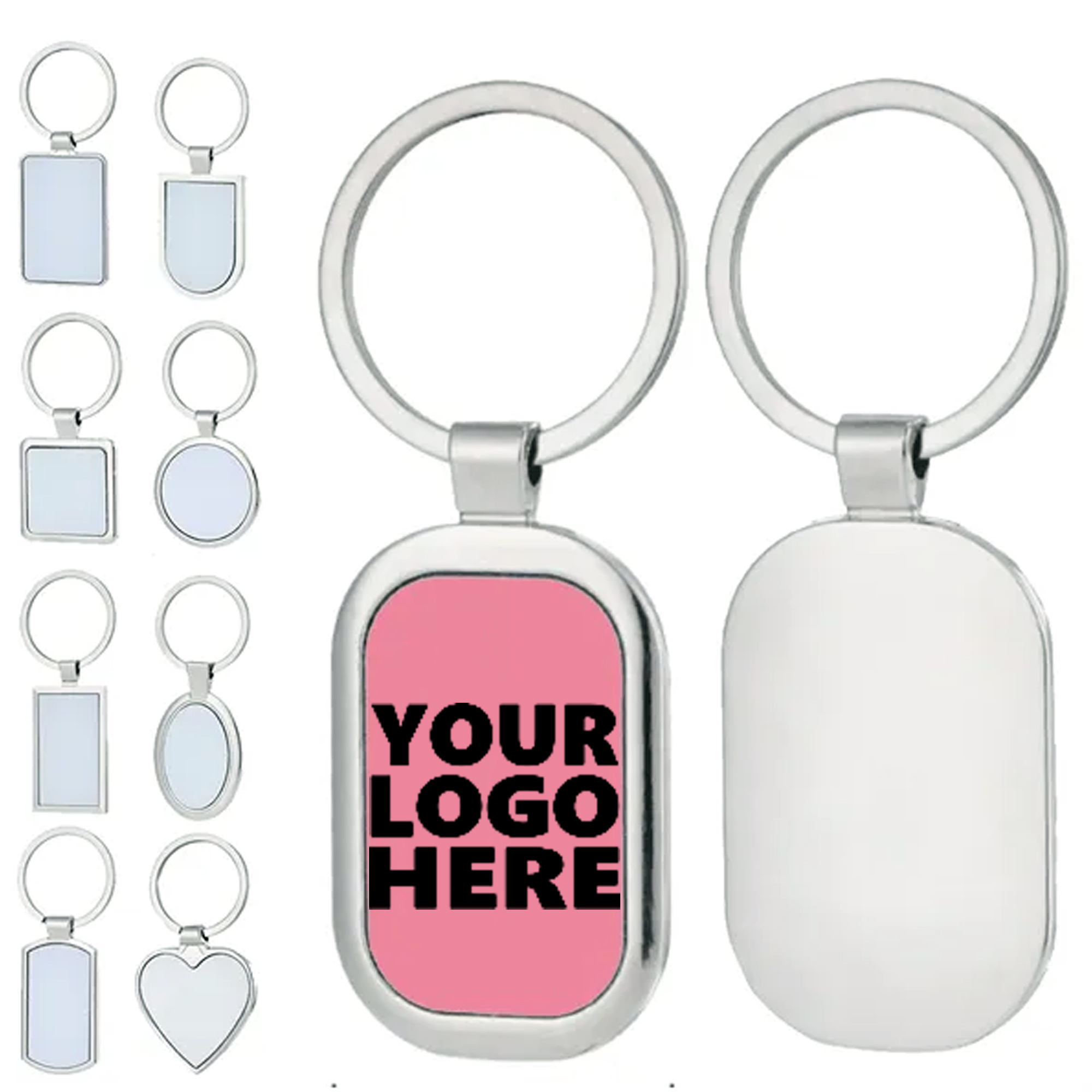 6 Style Custom Metal Keychain Collection 1